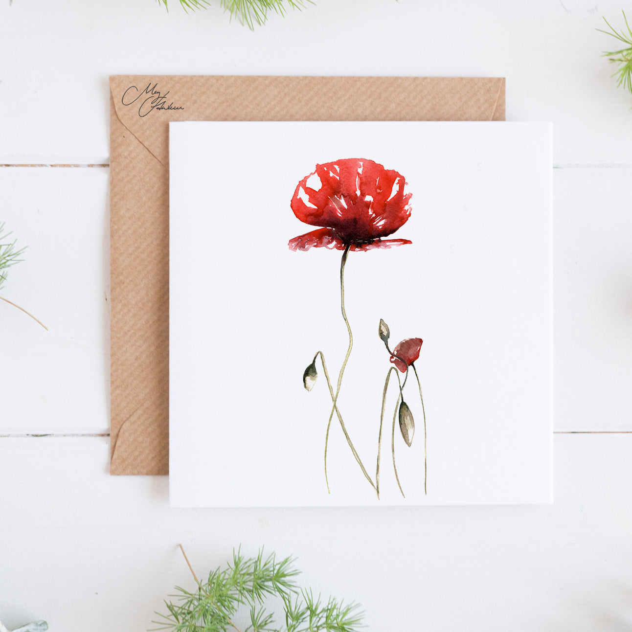 Poppy Greeting Card