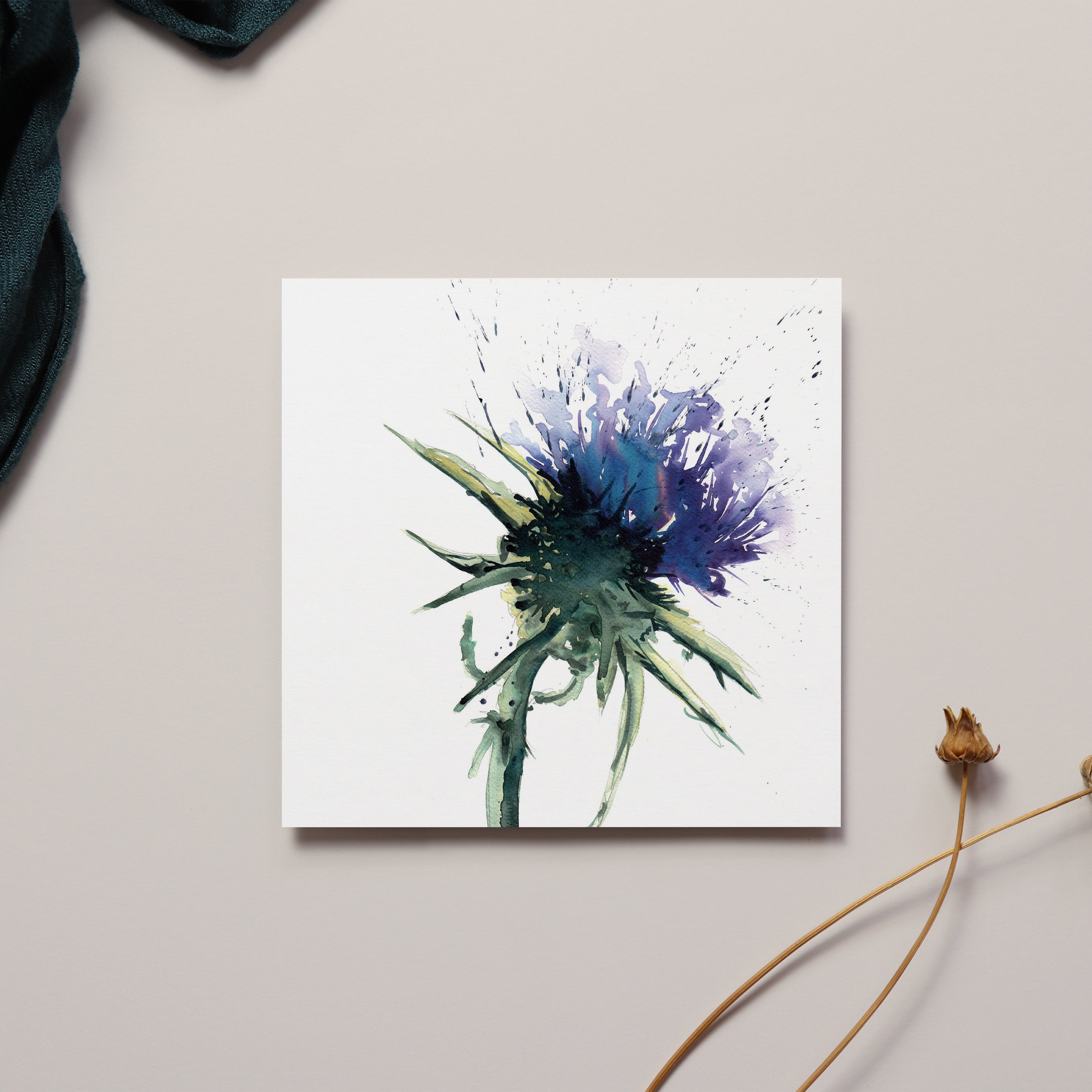 Thistle Greeting Card