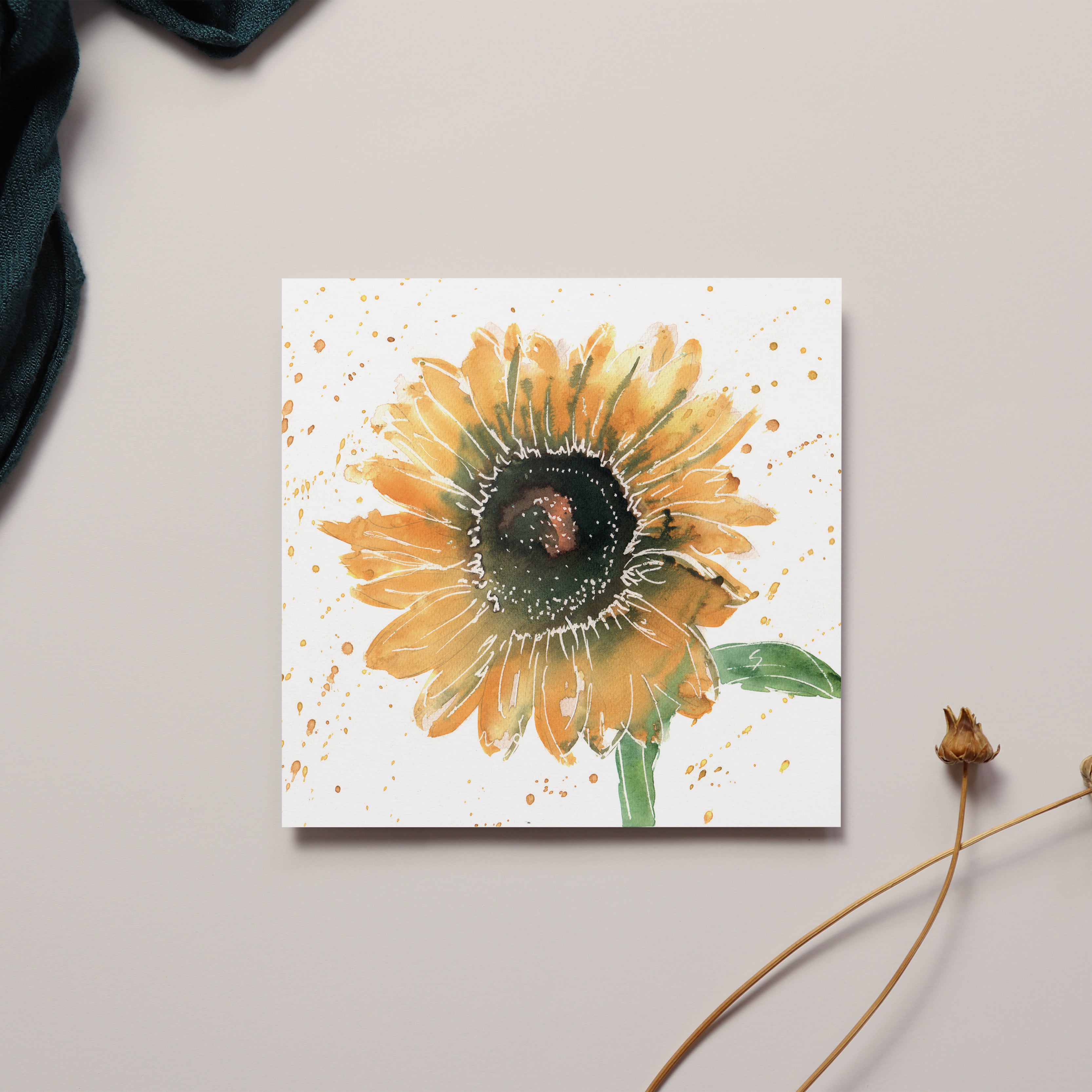 Sunflower Greeting Card