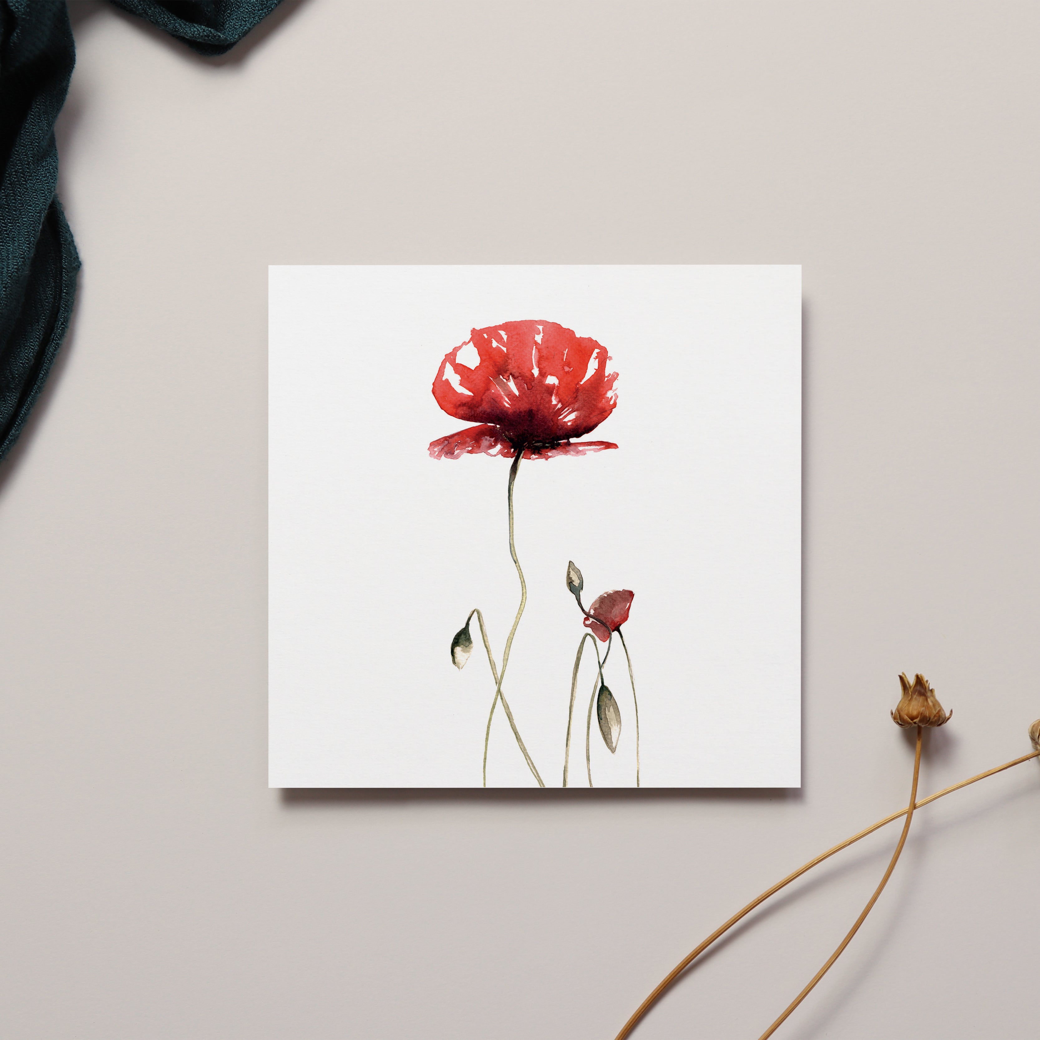 Poppy Greeting Card