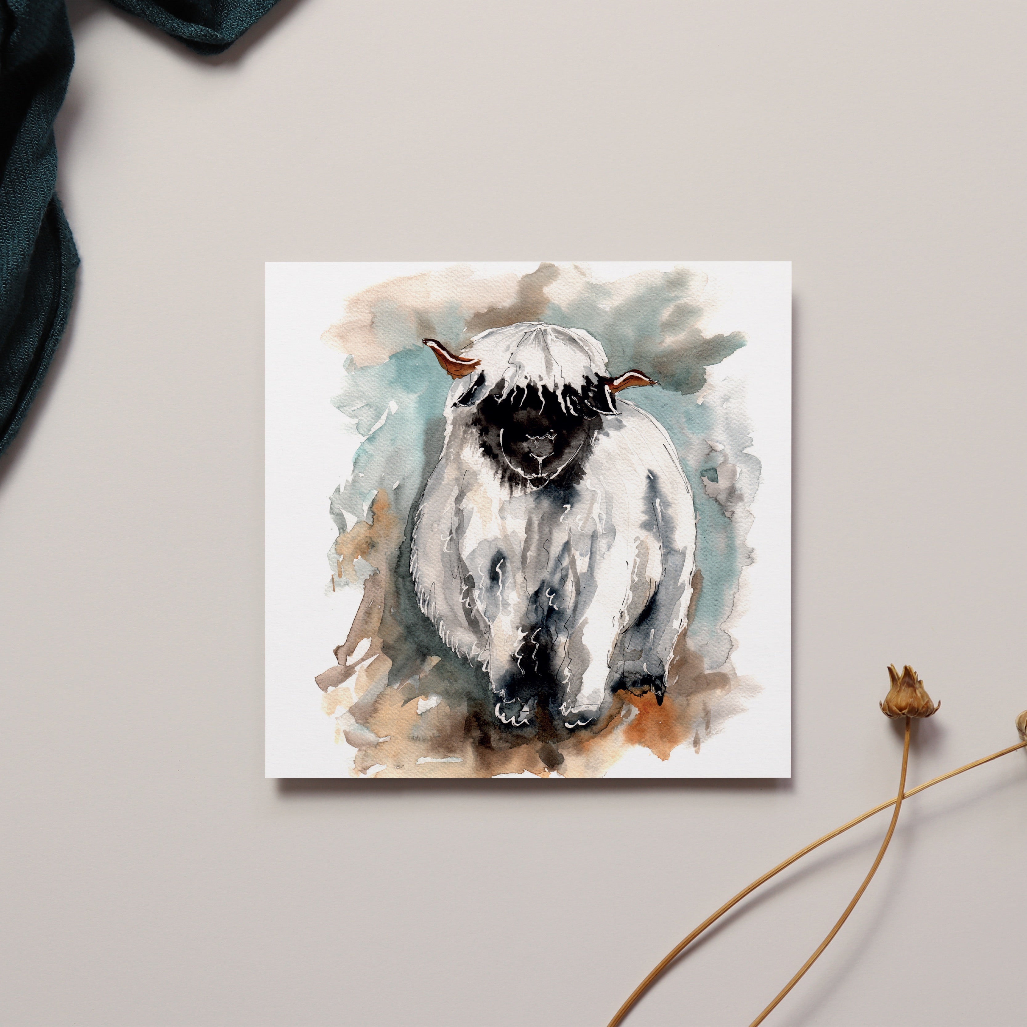 Valais Sheep Greeting Cards
