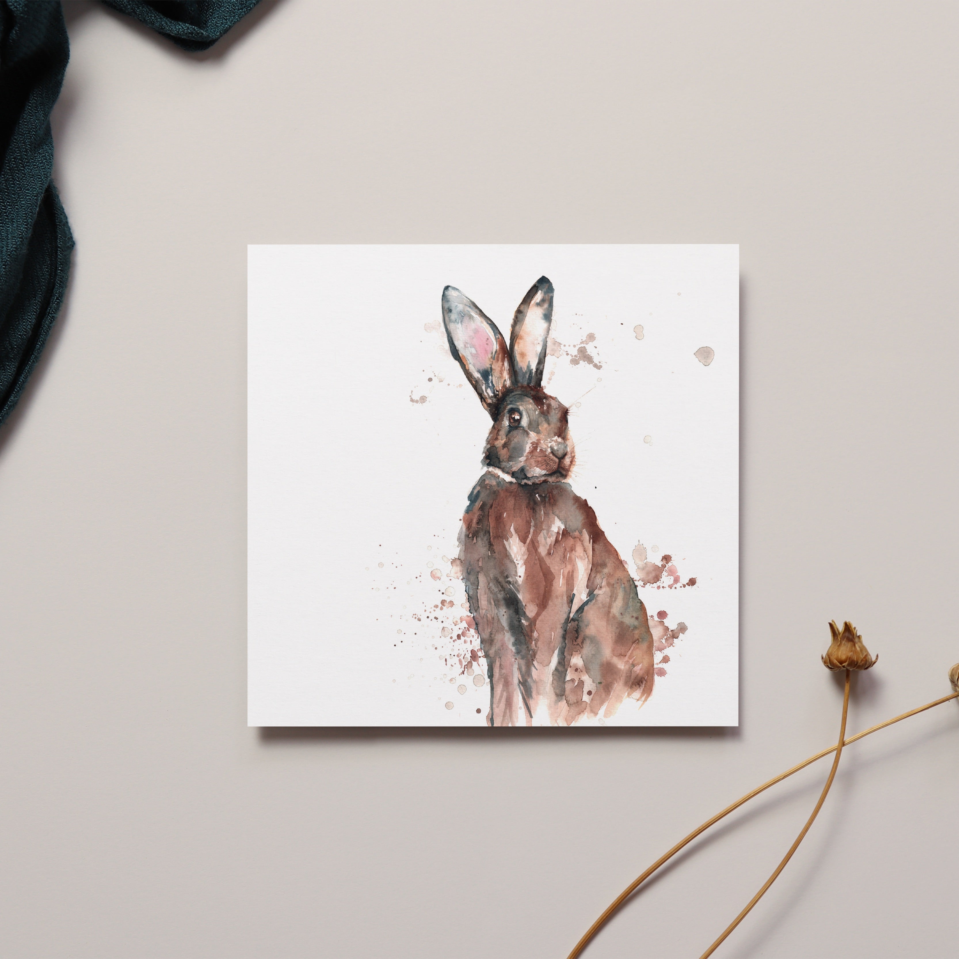 Hare Greeting Card