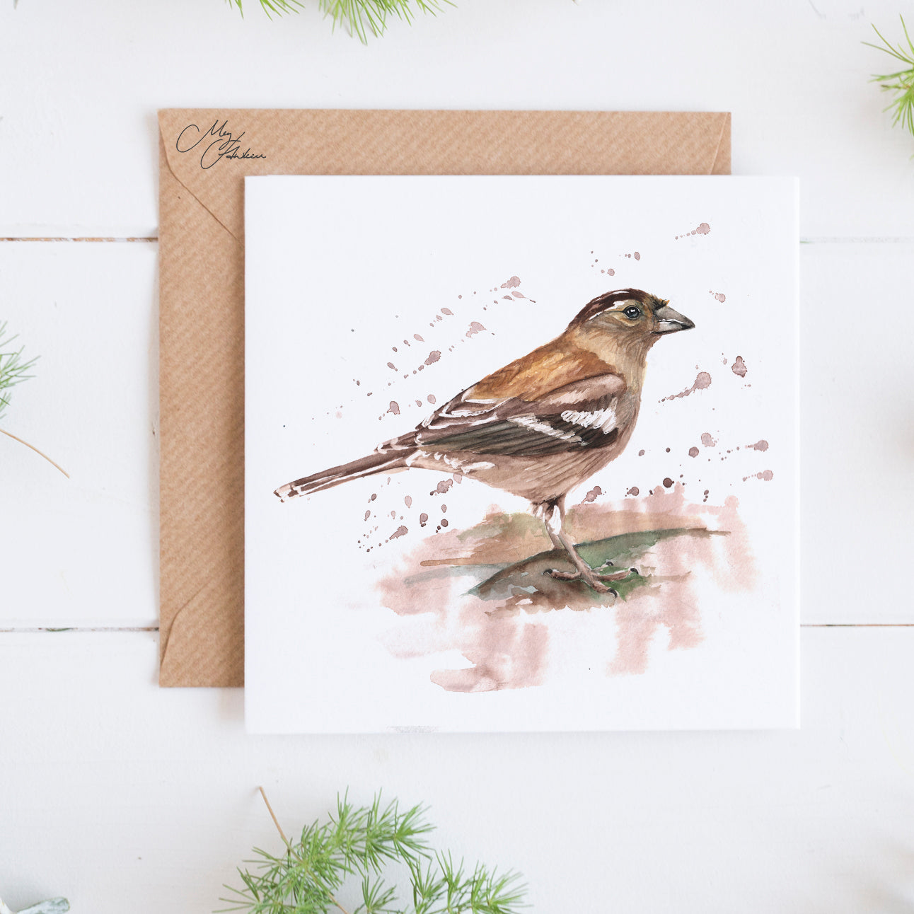 Female Chaffinch Greeting Card