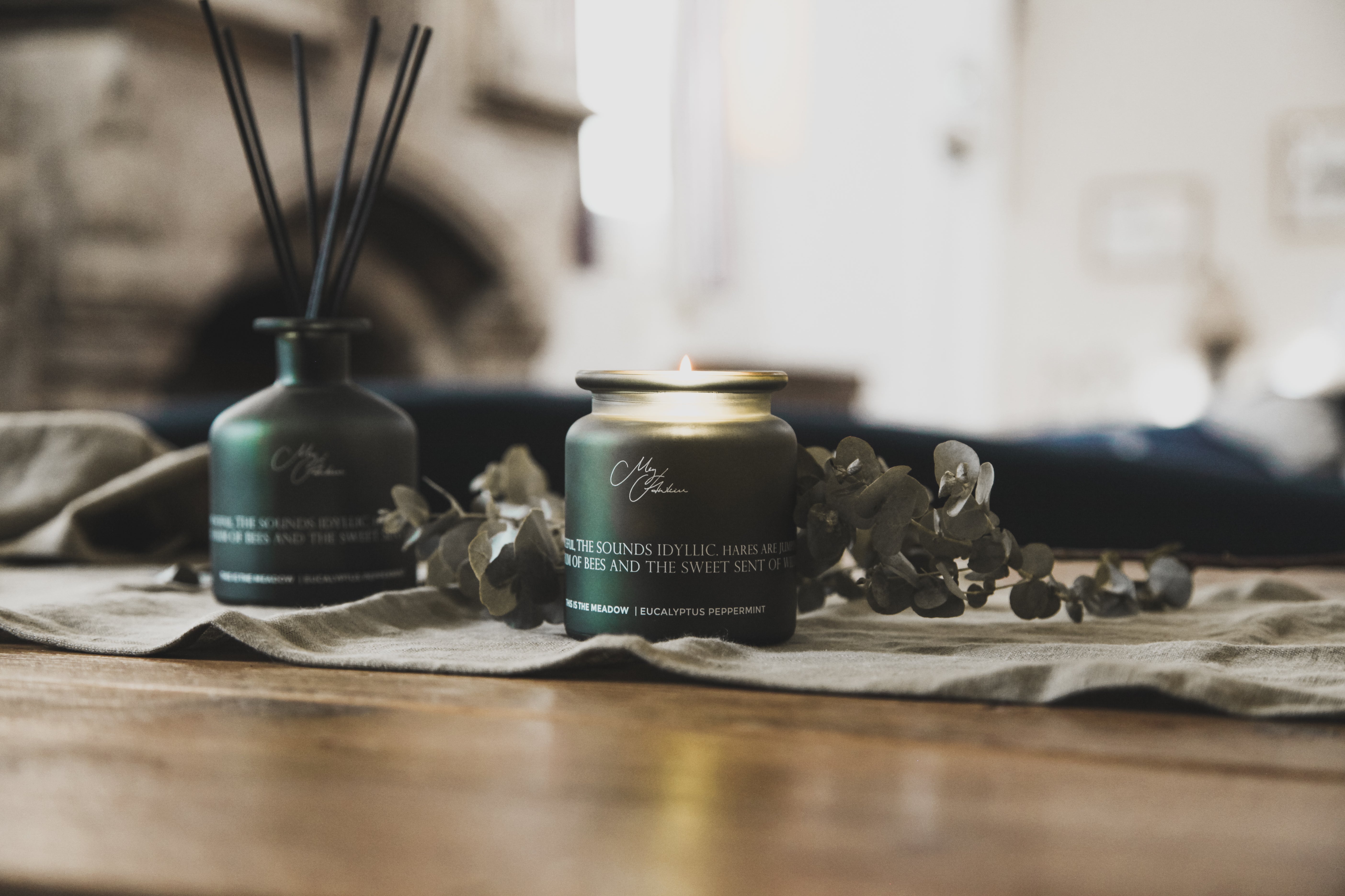 The Highlands' Stag Design Candle