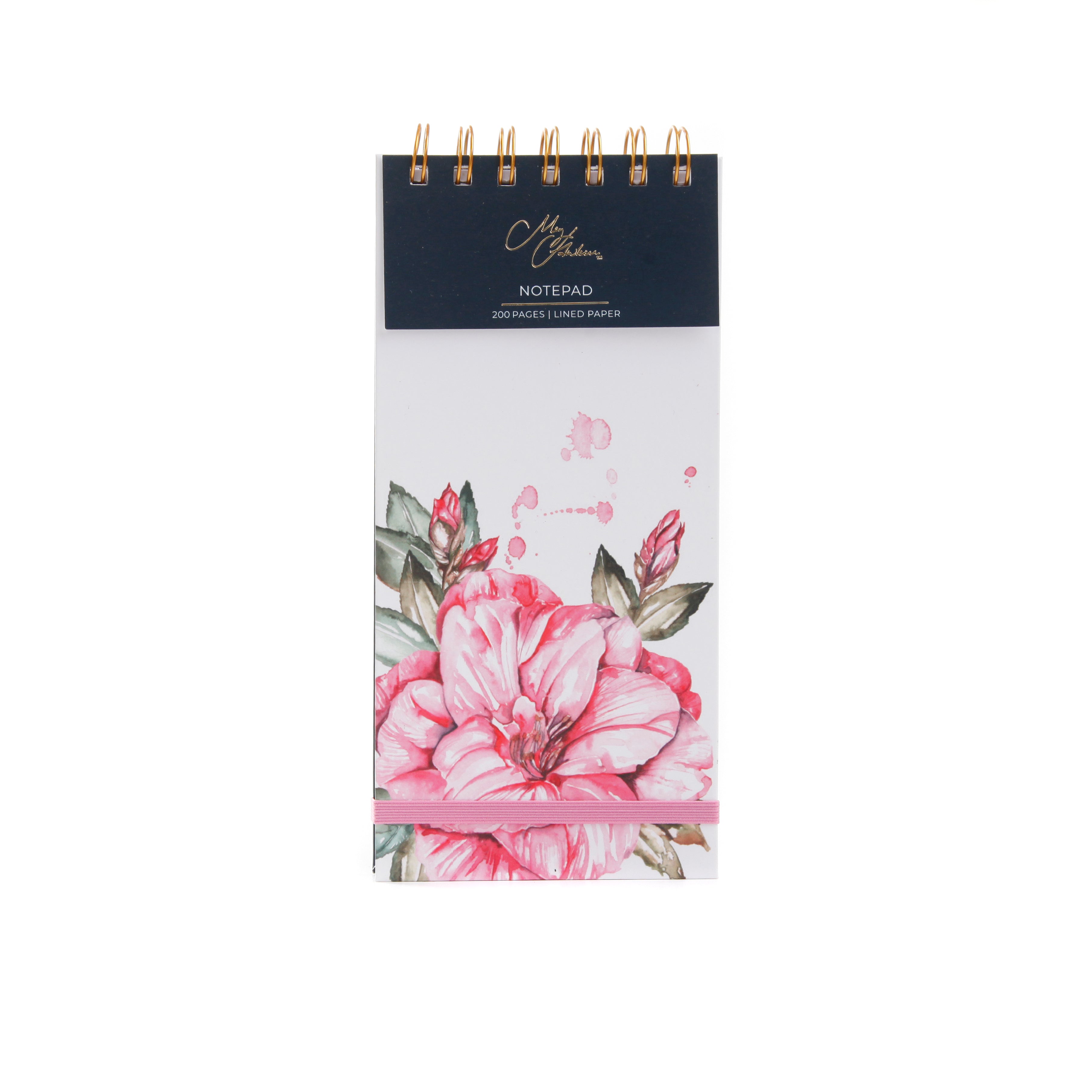 The Blooms Watercolour Design DL Jotter
