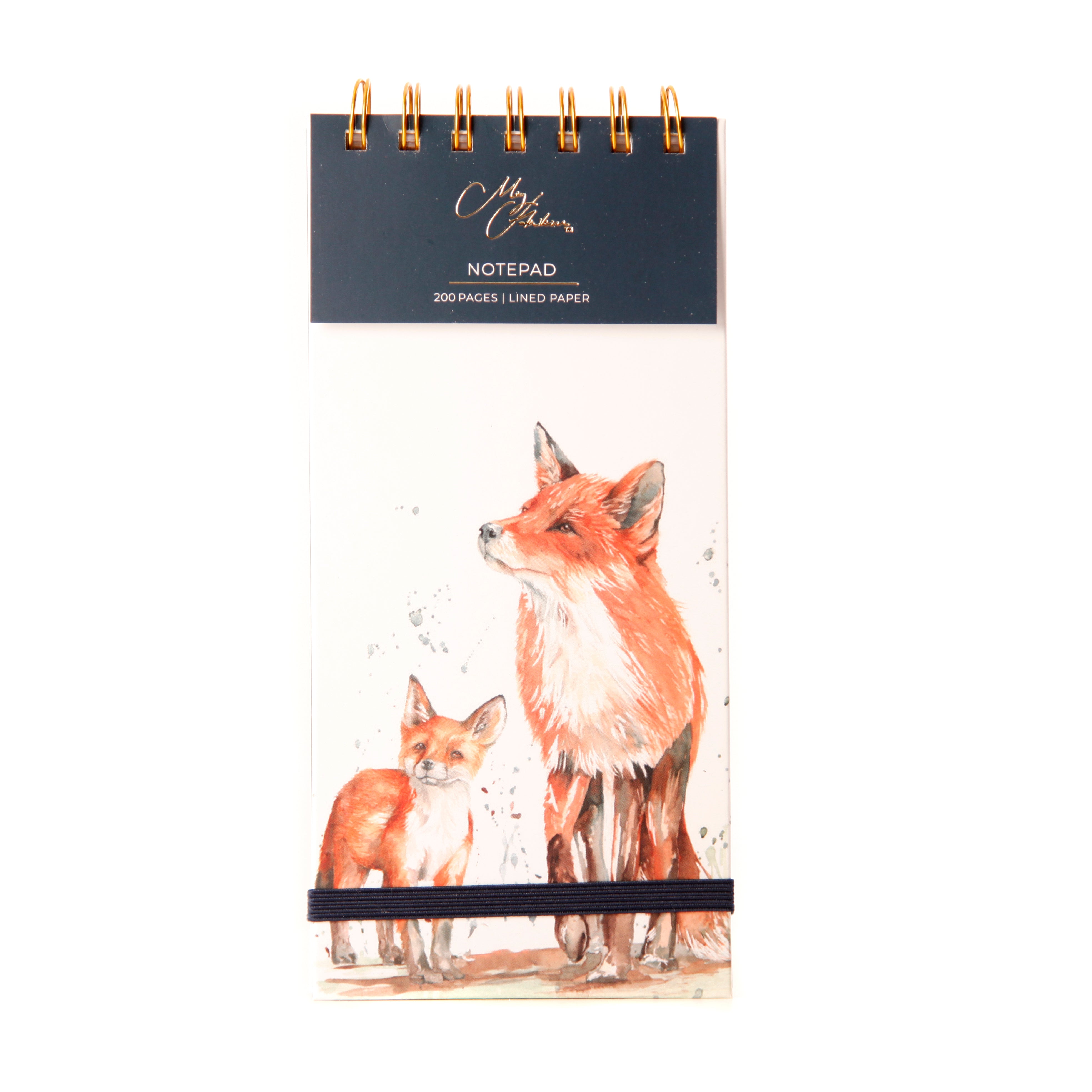 The Den' Fox and Cub Watercolour Design Notepad