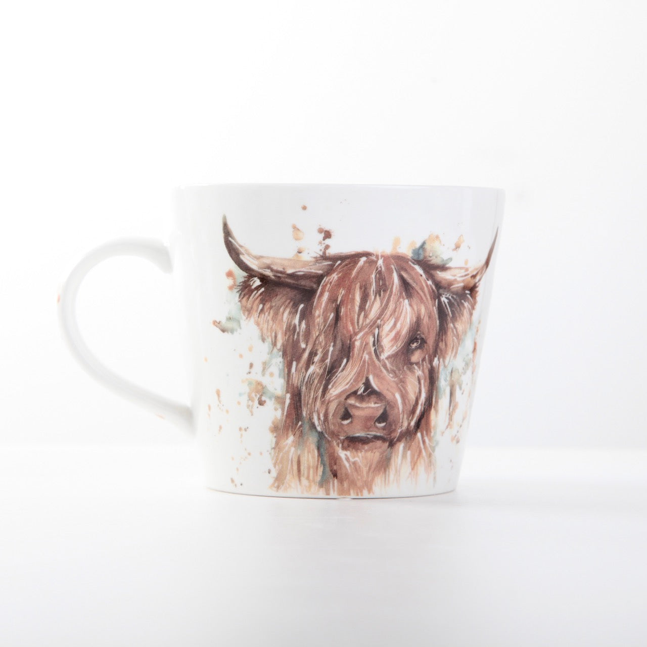 The Hebrides – Highland Cow Design New Bone China Mug