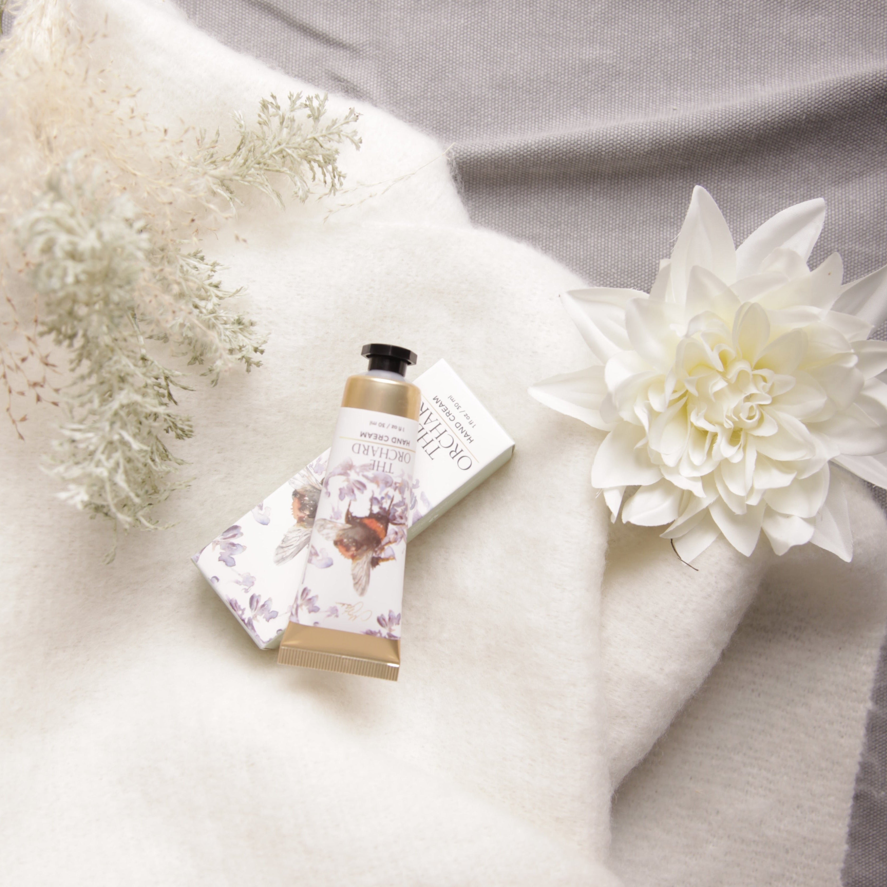 The Orchard' Bee on Heather Design Hand Cream