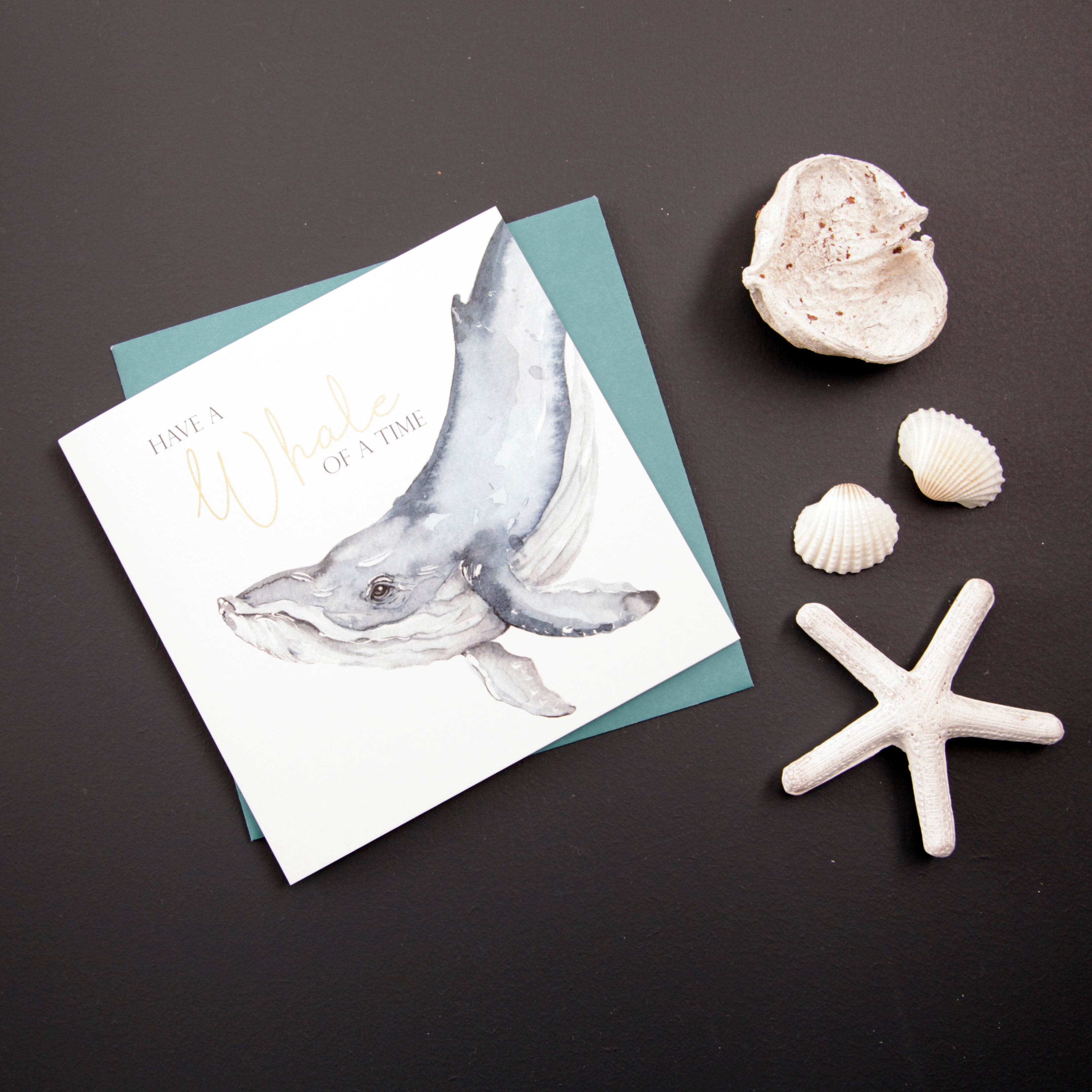 Whale of a Time - Whale Design Greeting Card