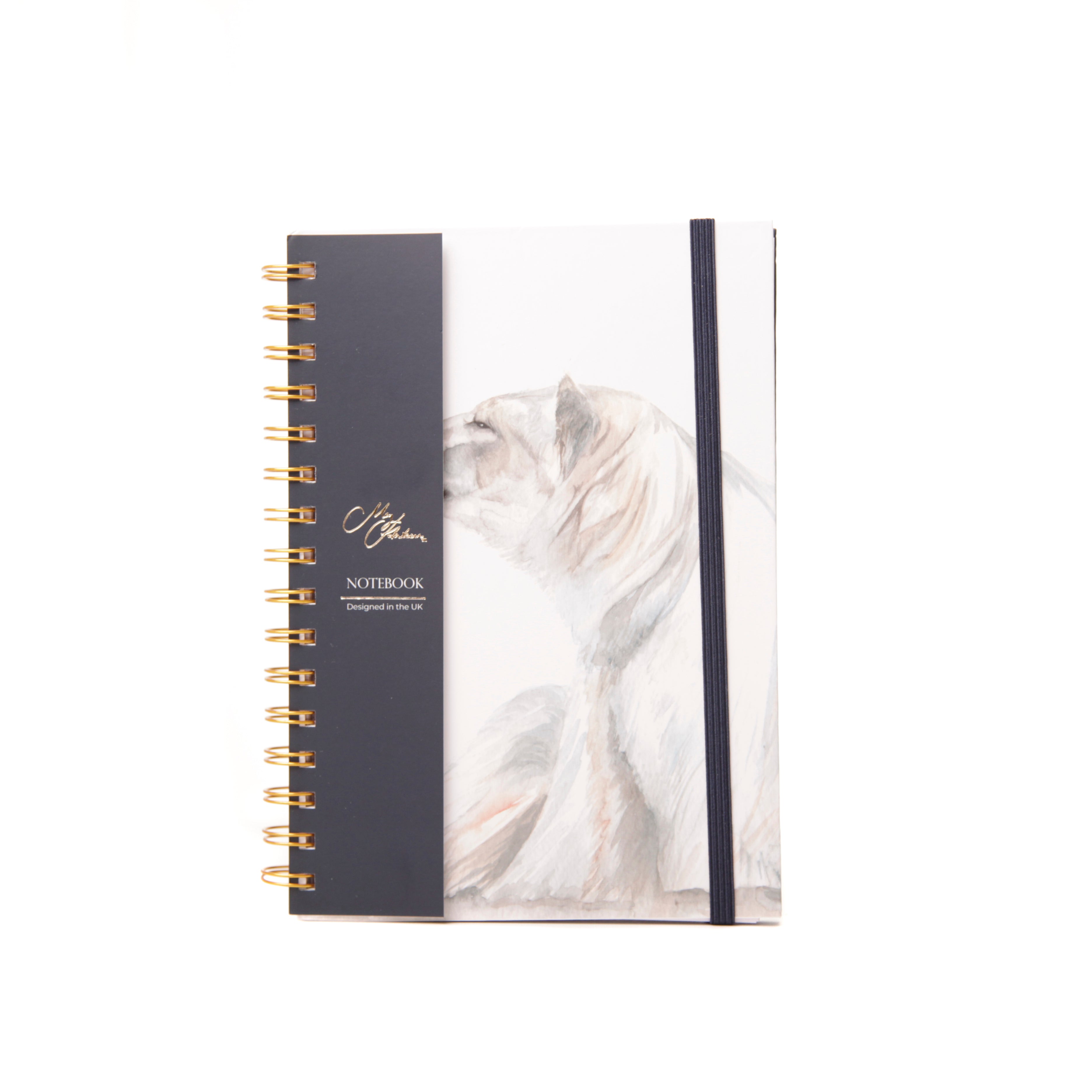 The Glacier' Polar Bear Watercolour Design A5 Notebook