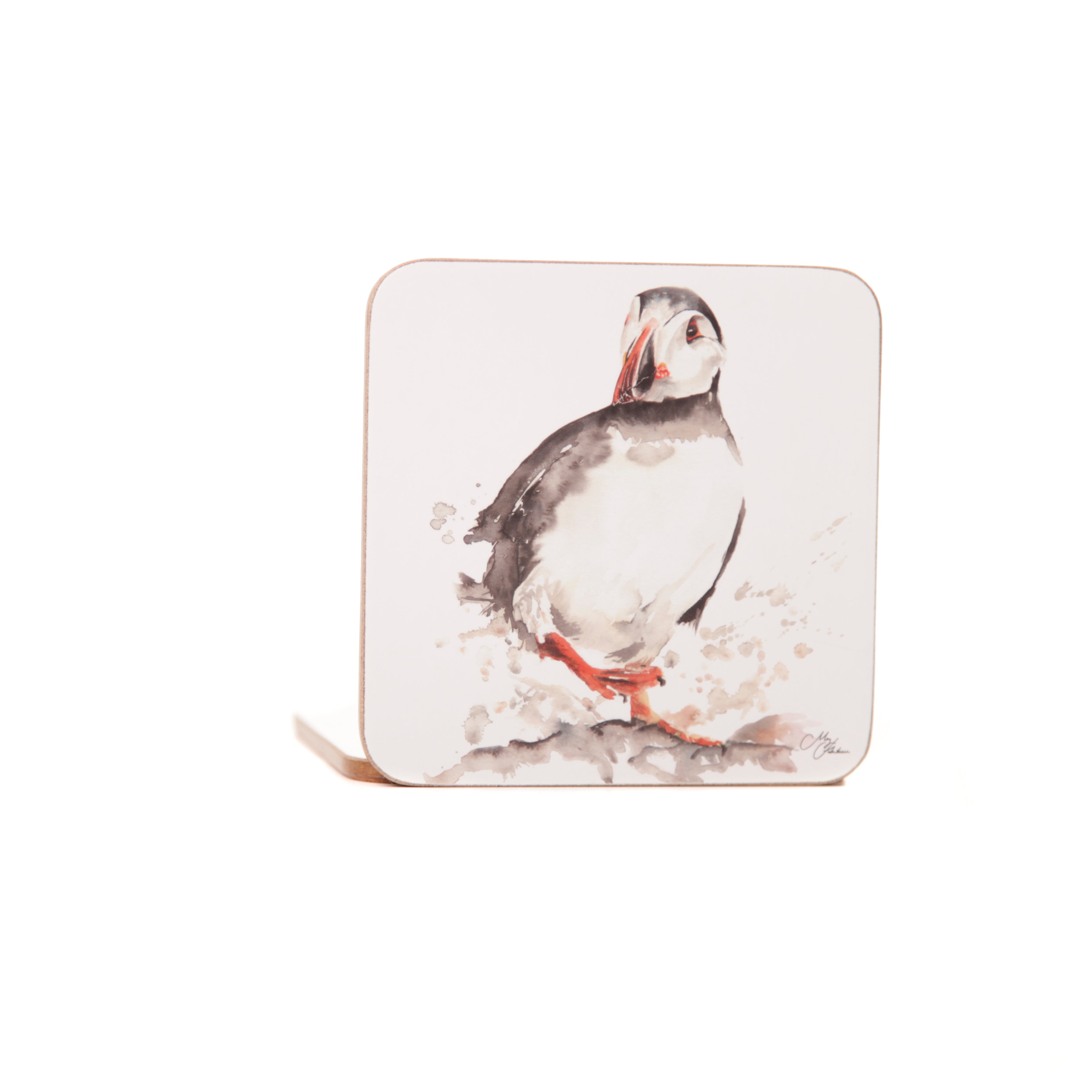 The Coast - Puffin Watercolour Design Coasters
