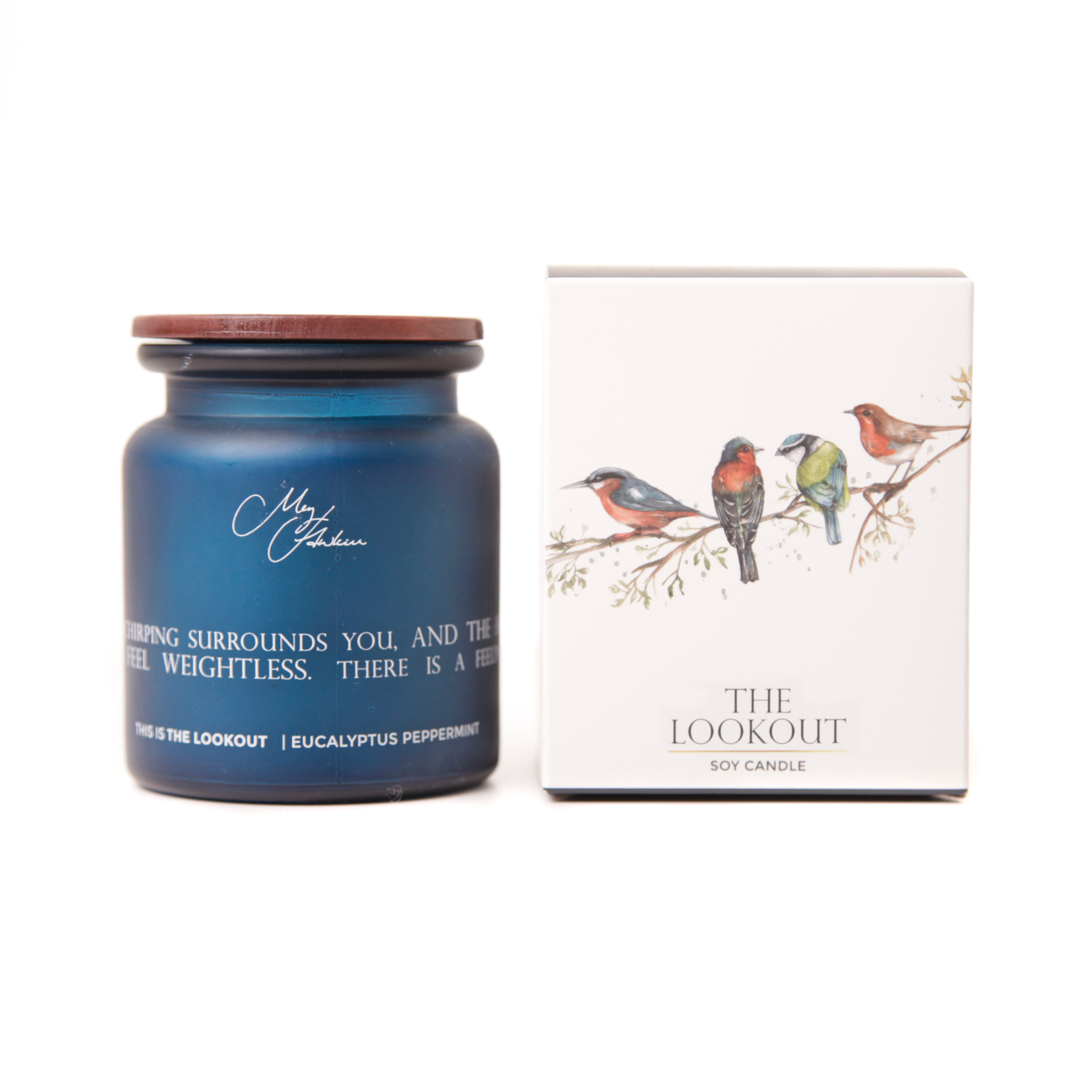 The Lookout' British Birds Design Candle