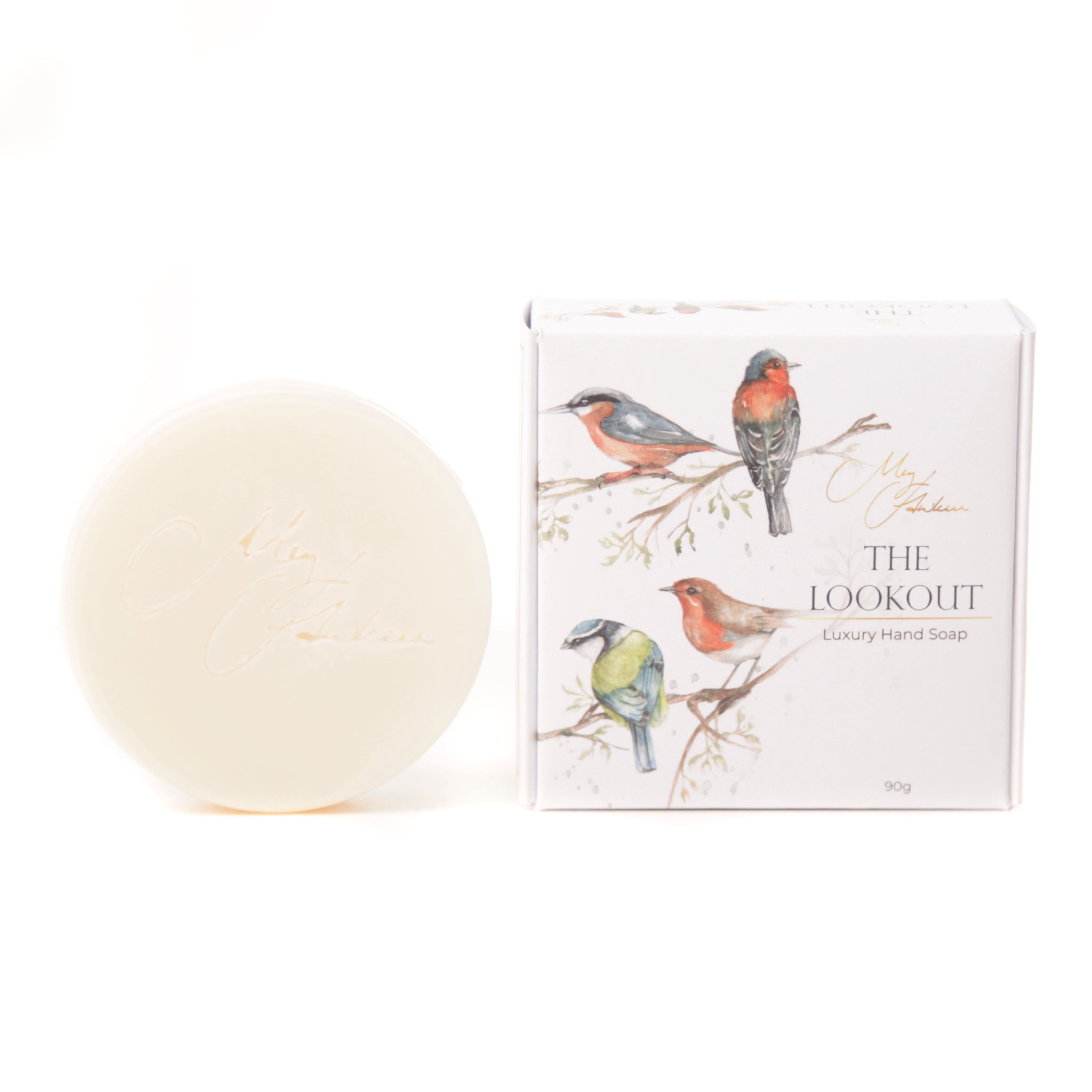 British Birds Watercolour Design 'The Lookout' Hand Soap