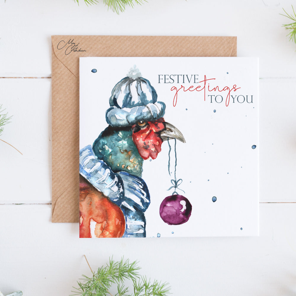 Pheasant Christmas card