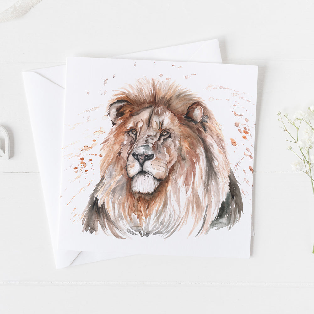 Lion Greeting Card