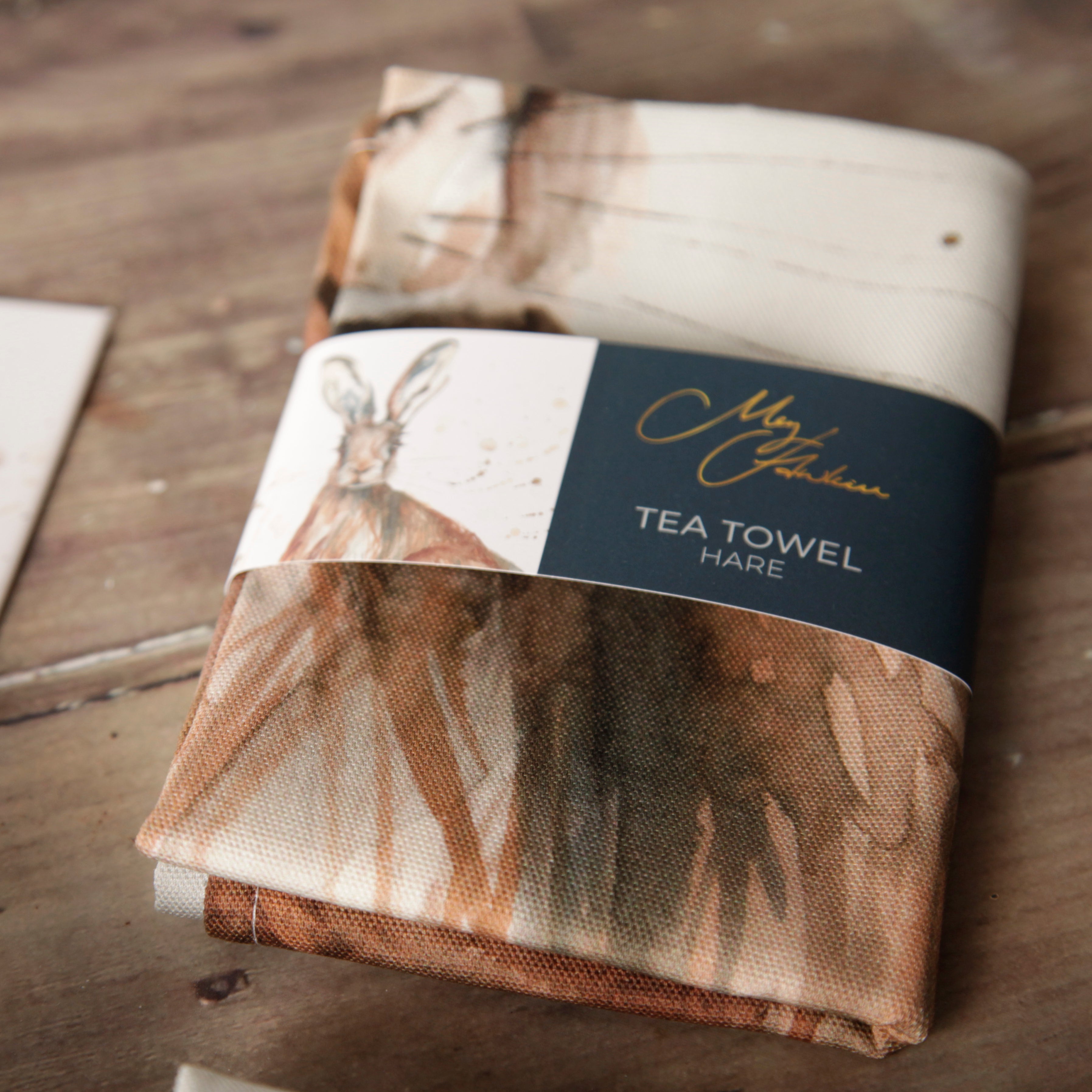 Hare Design Tea Towel by Meg Hawkins