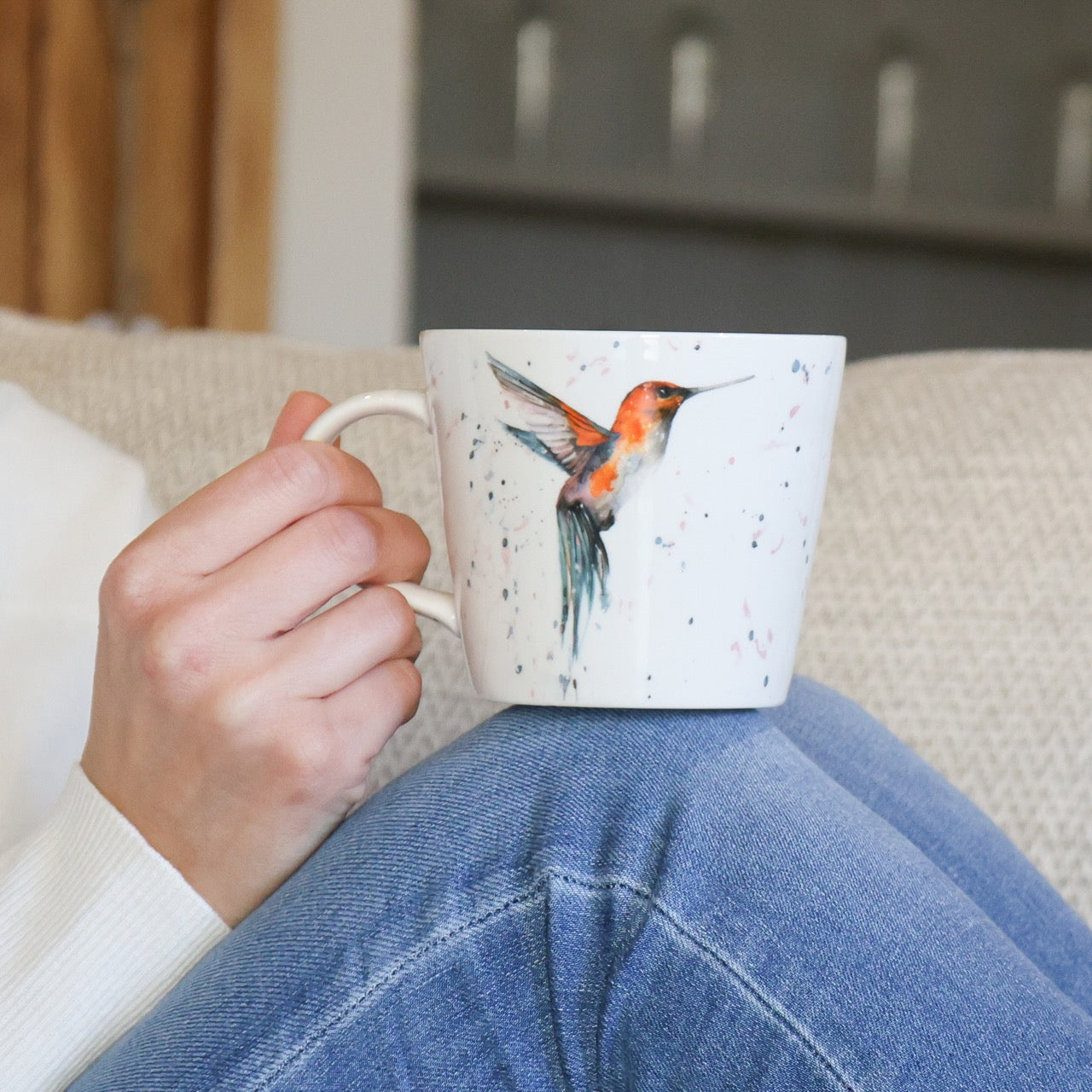 The Rainforest – Hummingbird Design New Bone China Mug