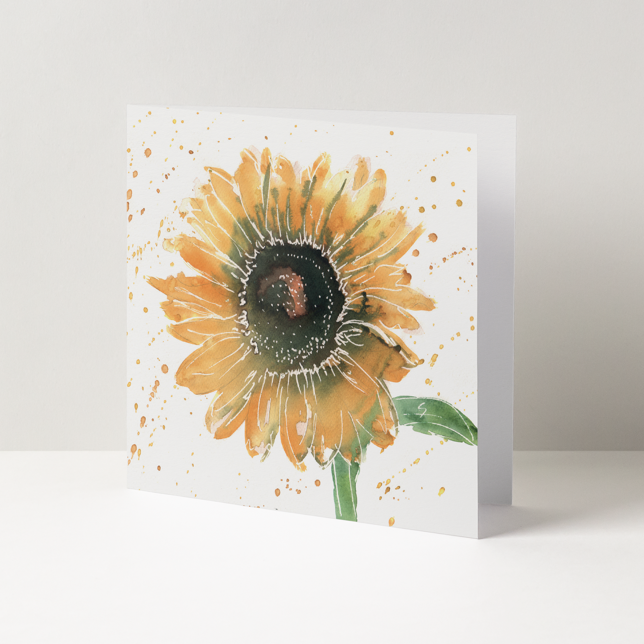 Sunflower floral Greeting Card