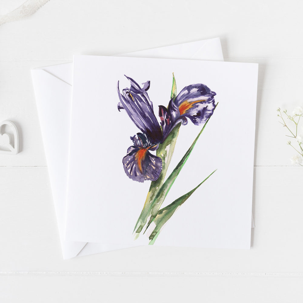 Iris Greeting Card