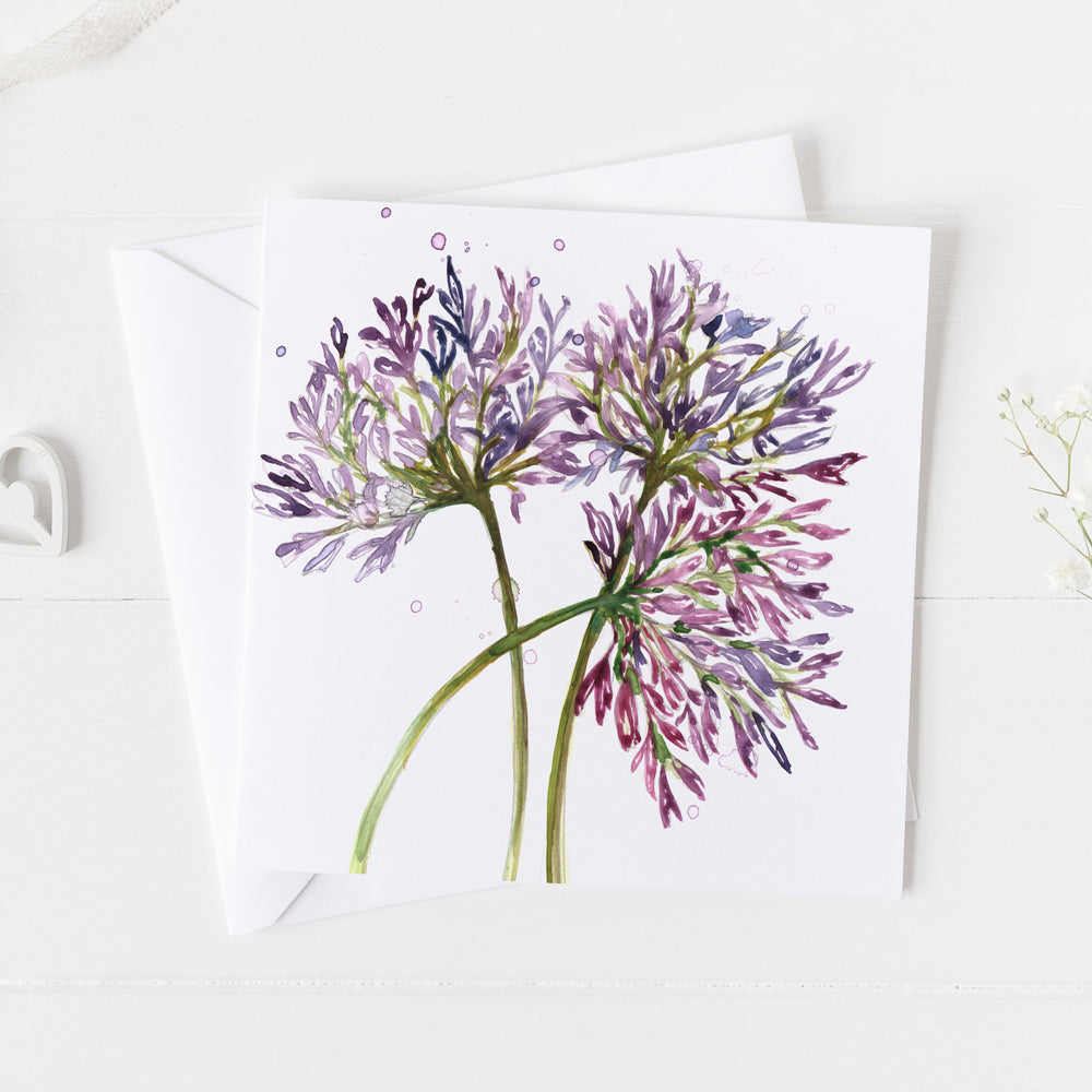 Agapanthus Greeting Card