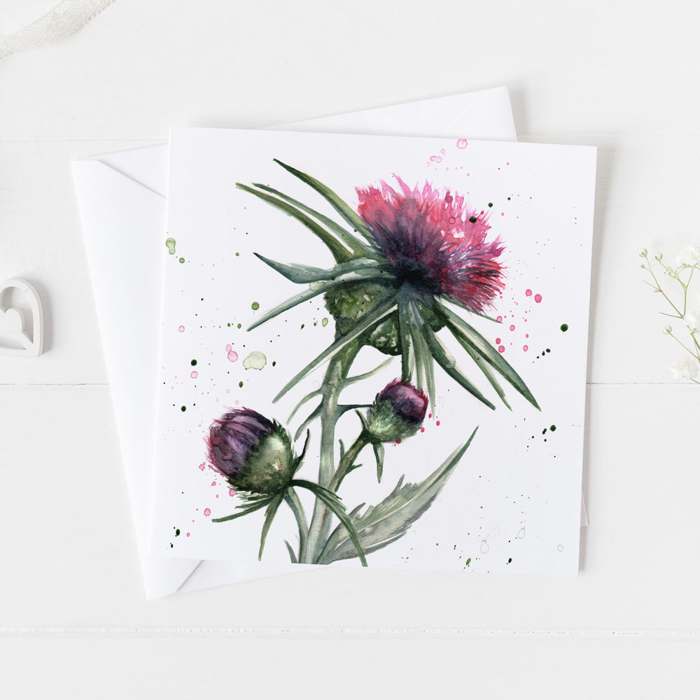 Thistle Greeting Card