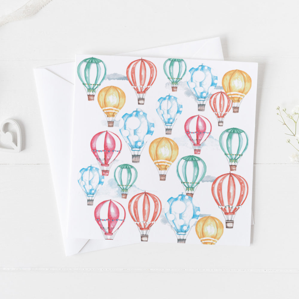 Hot Air Balloon Card