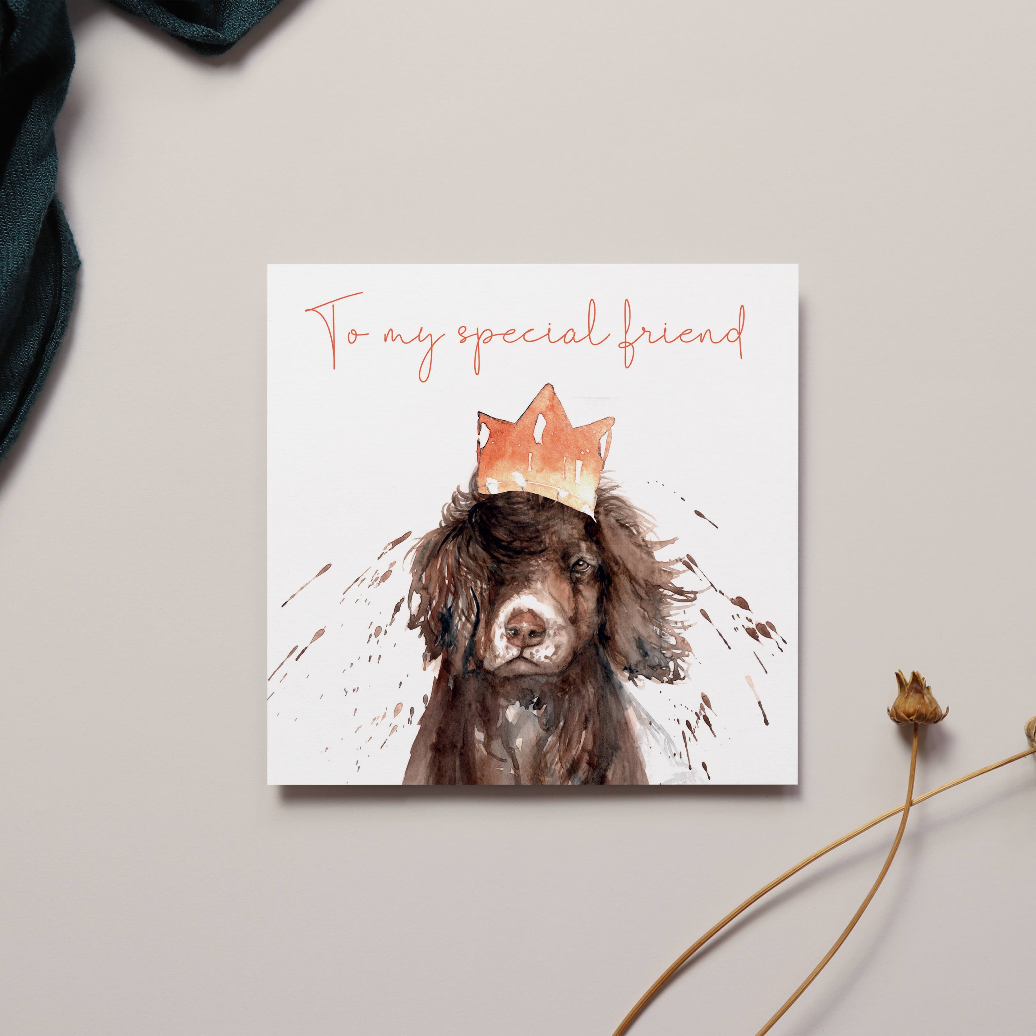 My Special Friend Dog Sentiment Card