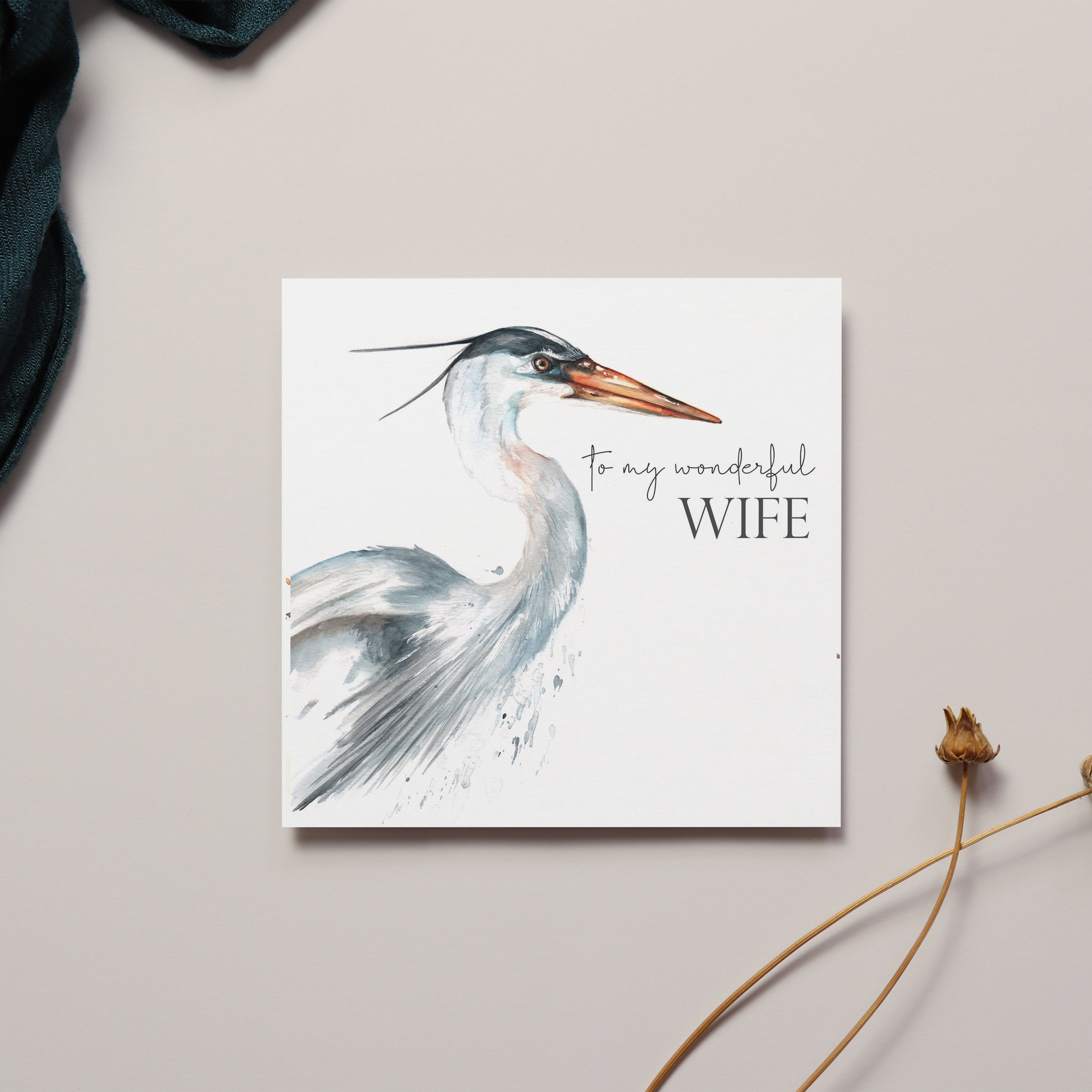 Wonderful Wife Sentiment Card