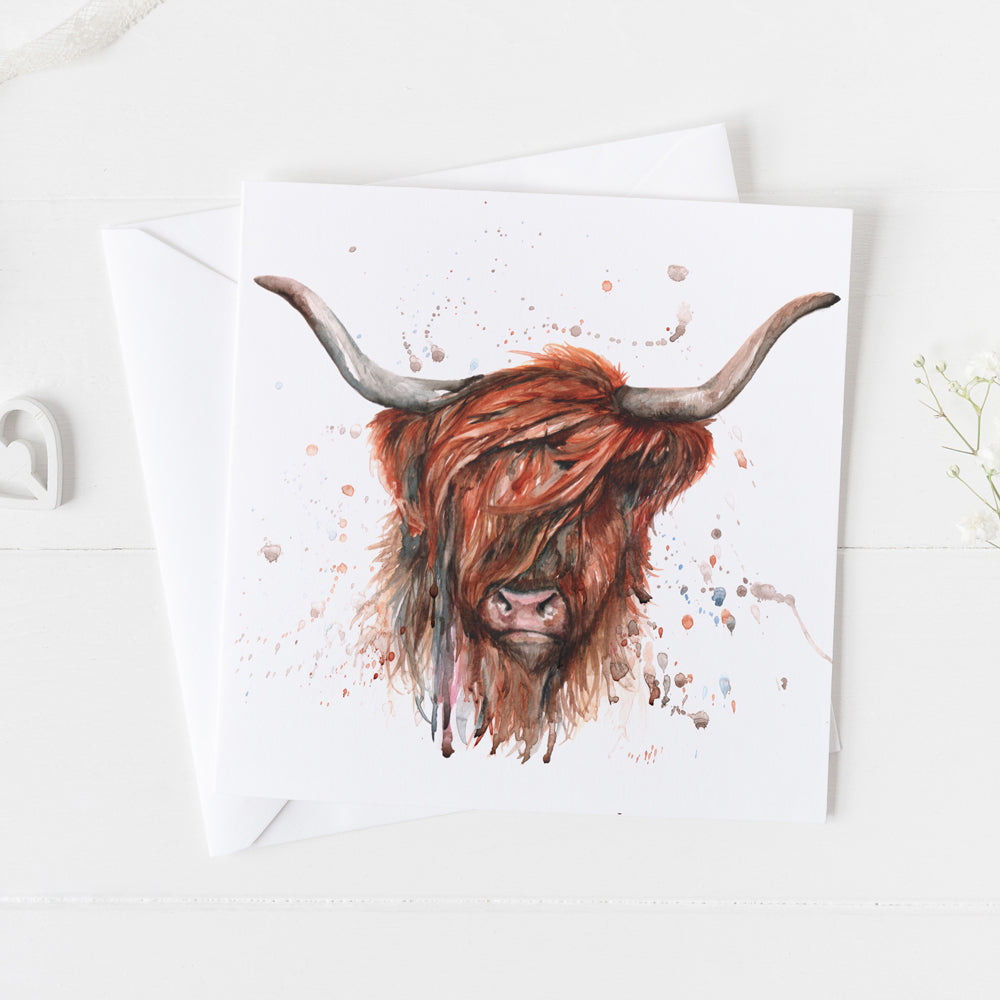 Highland Cow Greeting Card