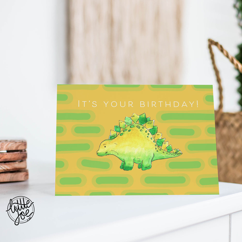 Greeting Card By Meg Hawkins , Dinosaur Card , Little Joe Collection