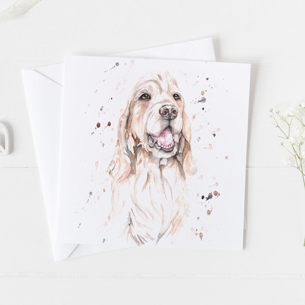 Show Cocker Spaniel Dog Greeting Card