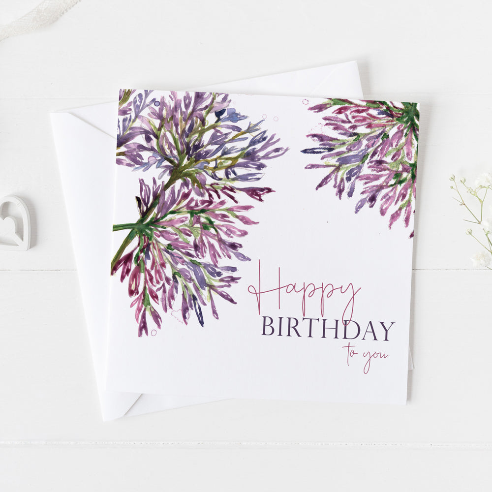 'Happy Birthday' Sentiment Card