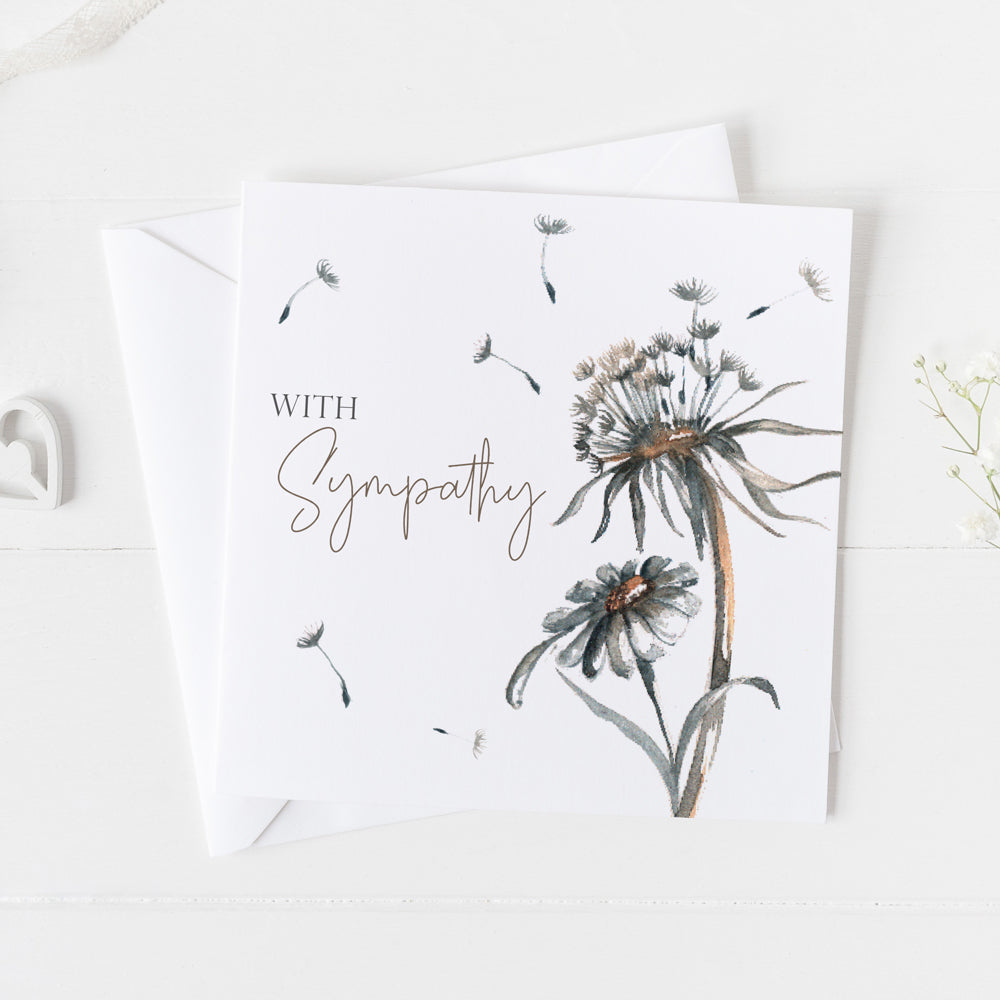 'With Sympathy' Greeting Card