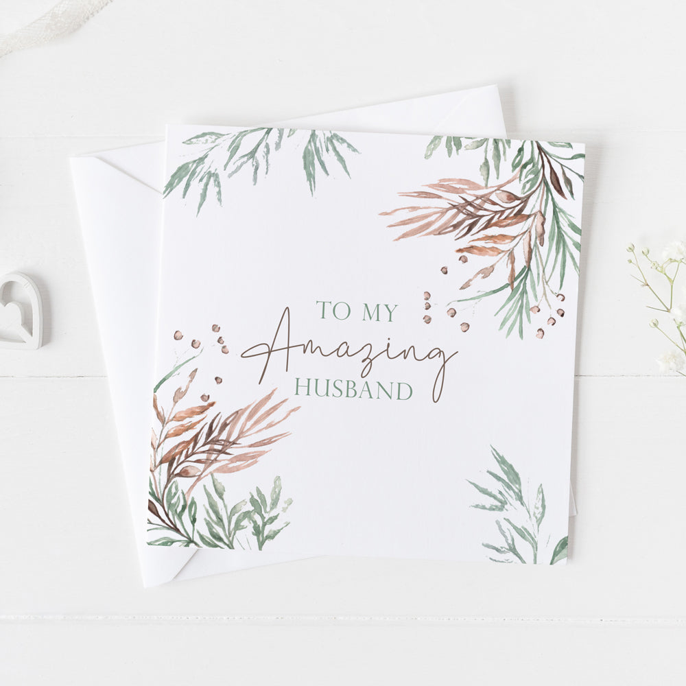 'To My Amazing Husband' Card