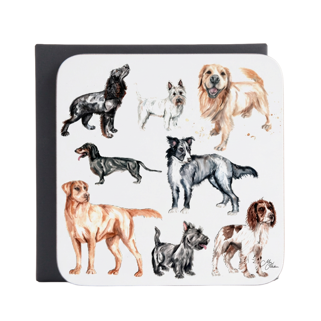 The Pooches - Dogs Design Coasters