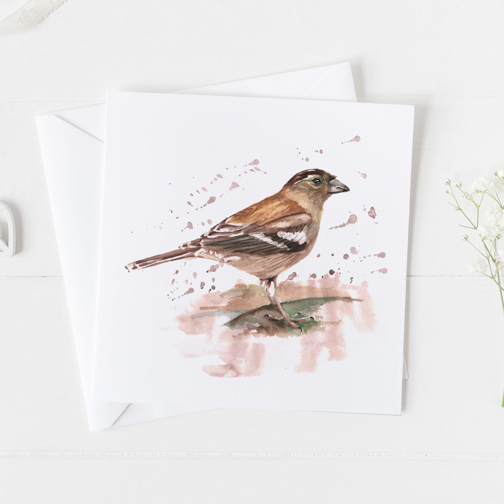 Female Chaffinch Card