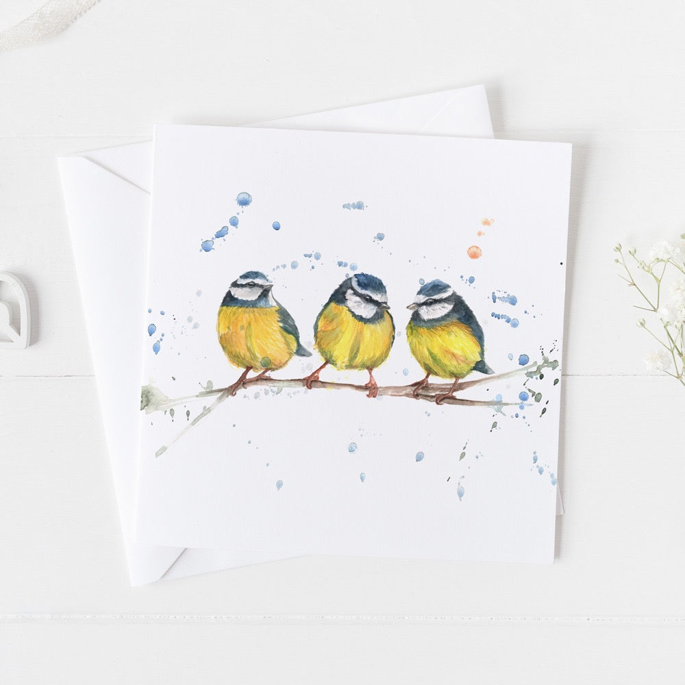 Blue Tits Card