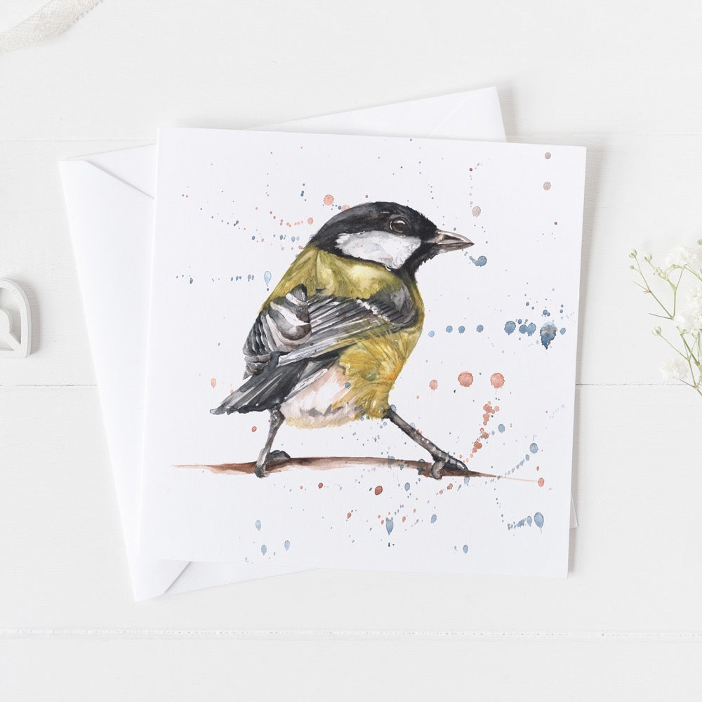 Grey tit Card