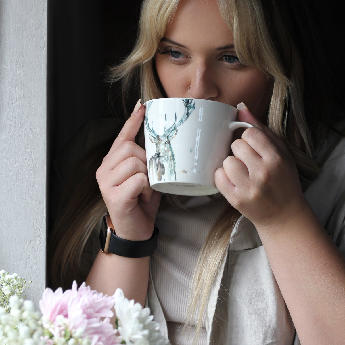 Stag Design New Bone China Mug