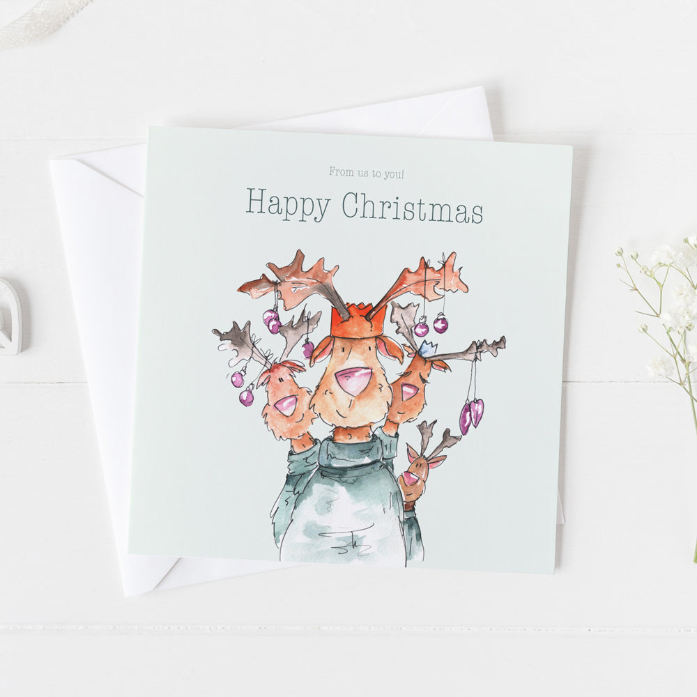 CHRISTMAS, FAMILY ILLUSTRATION