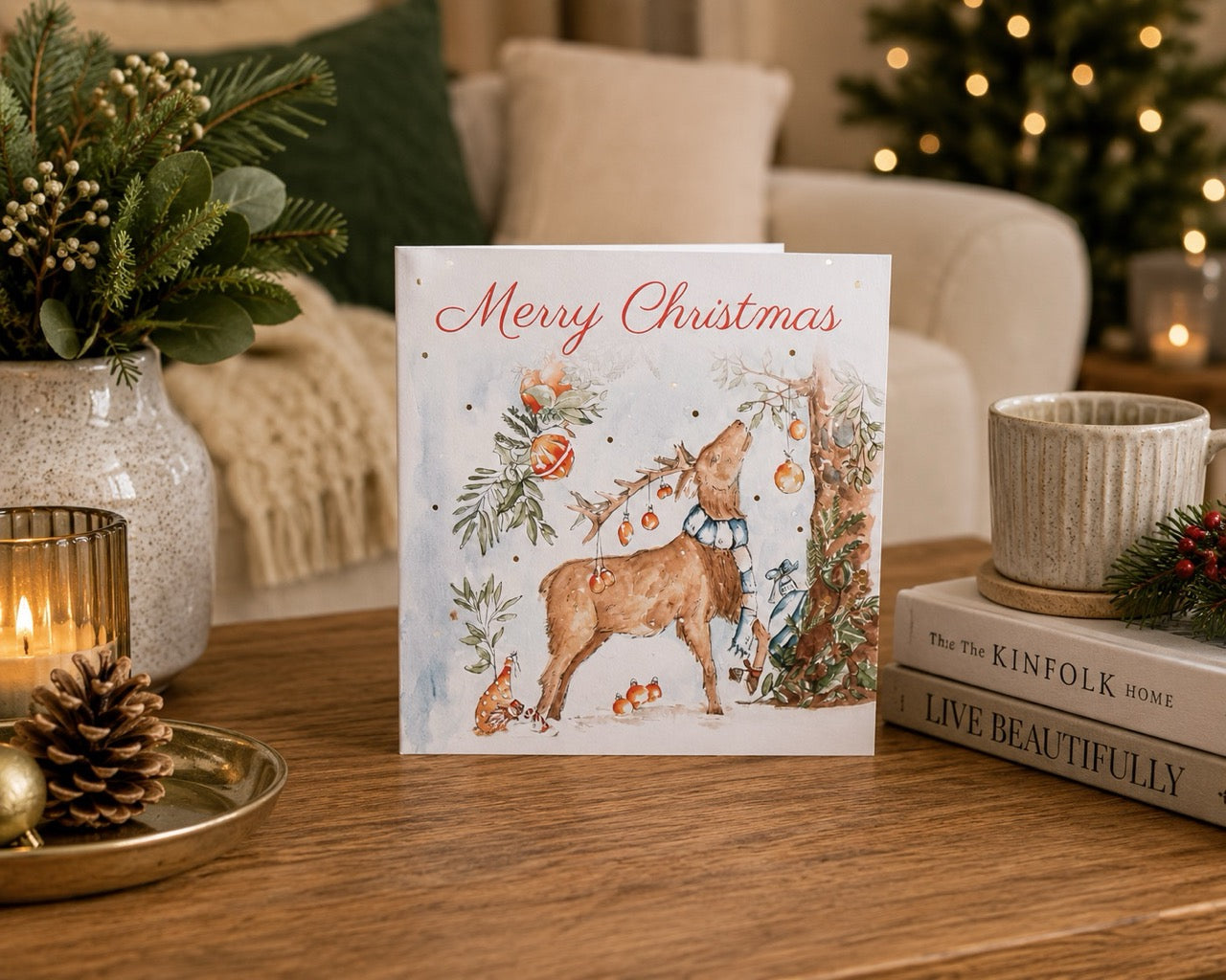 Lingen Davies Charity Festive stag Card