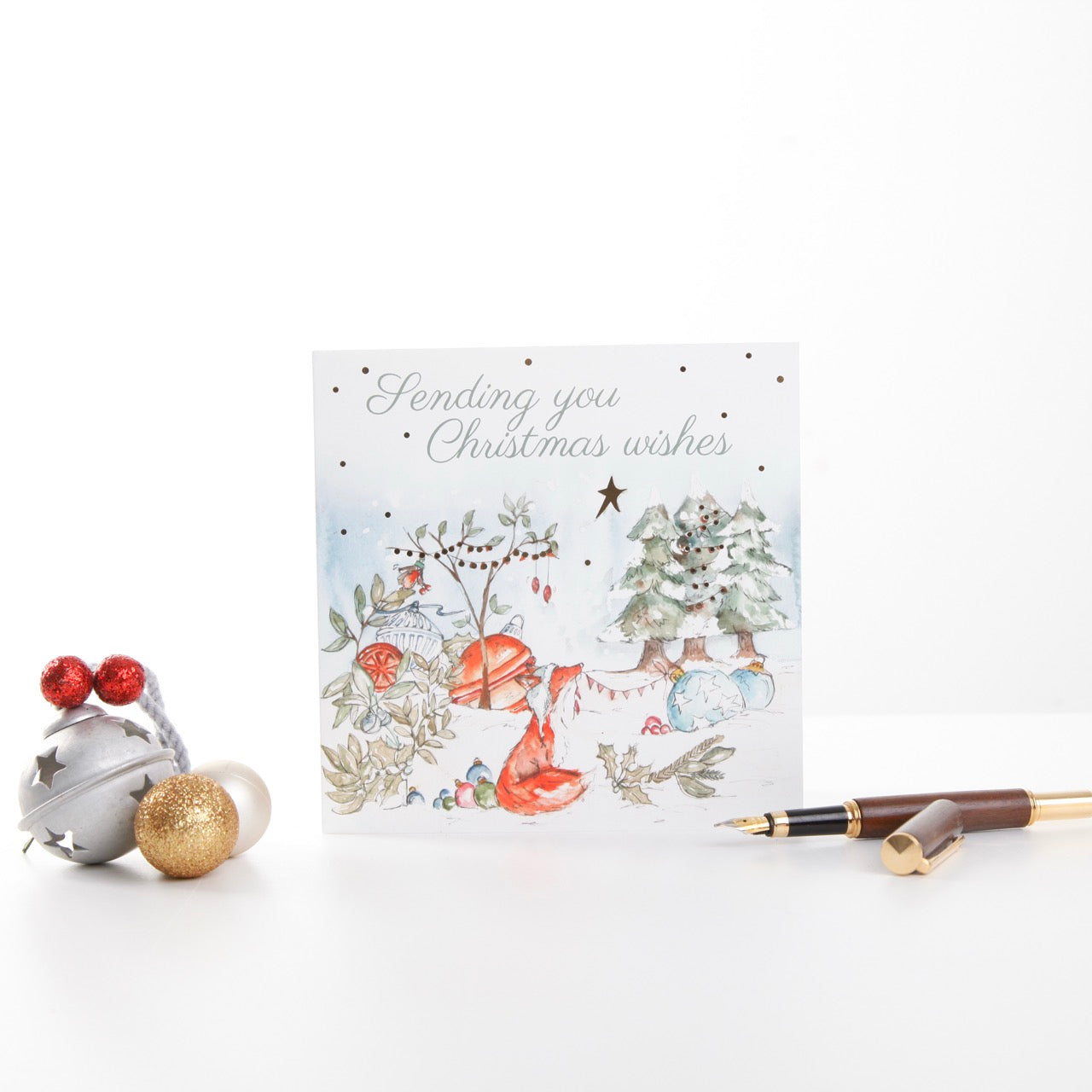 Lingen Davies Charity Festive Fox  Card