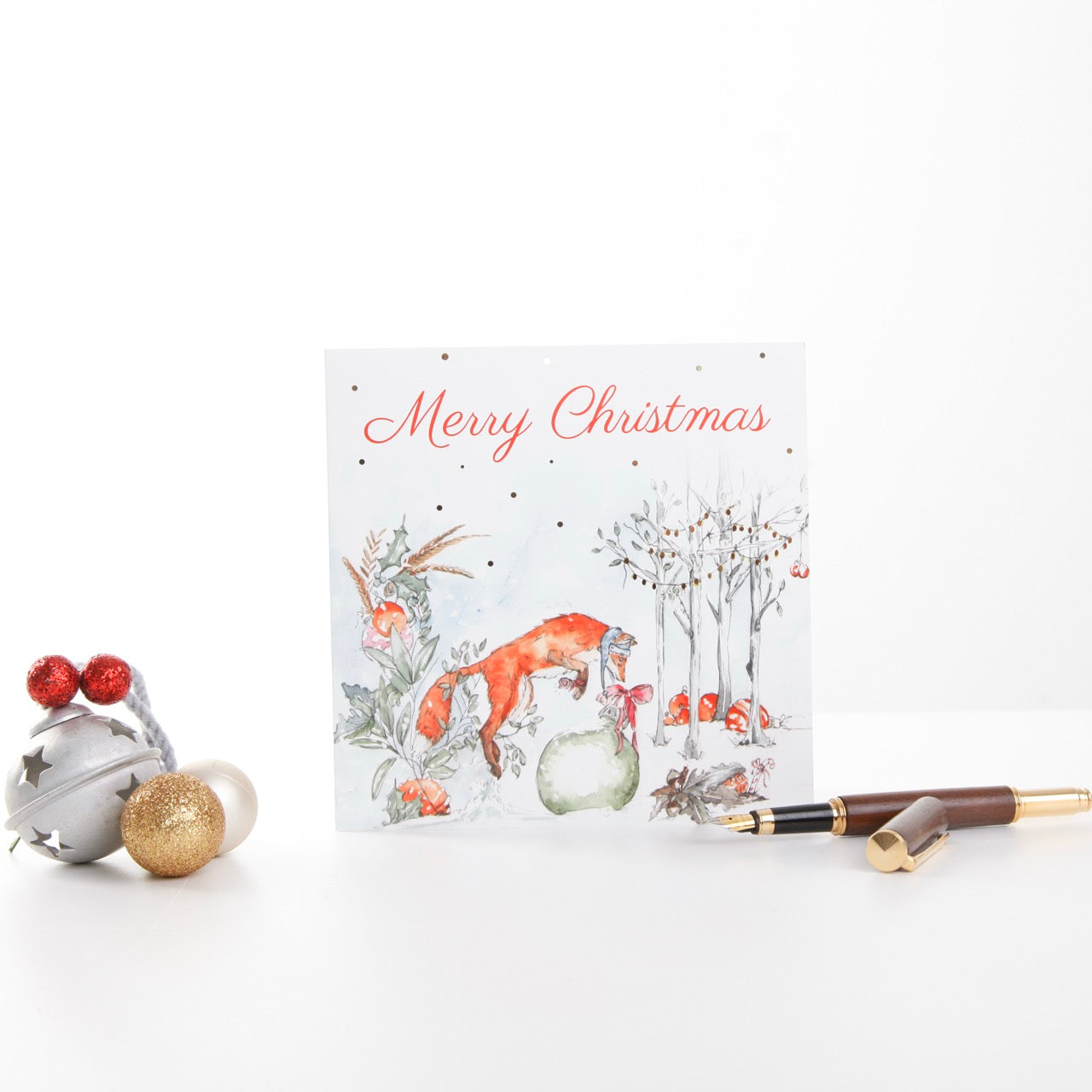 Lingen Davies Charity Festive fox Card