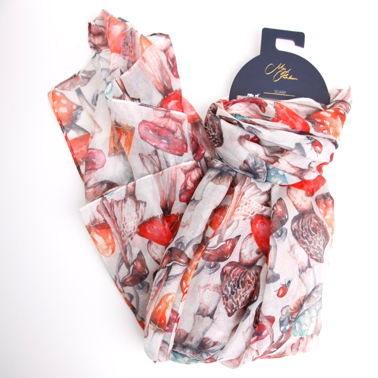 Forest mushrooms Lightweight Scarf