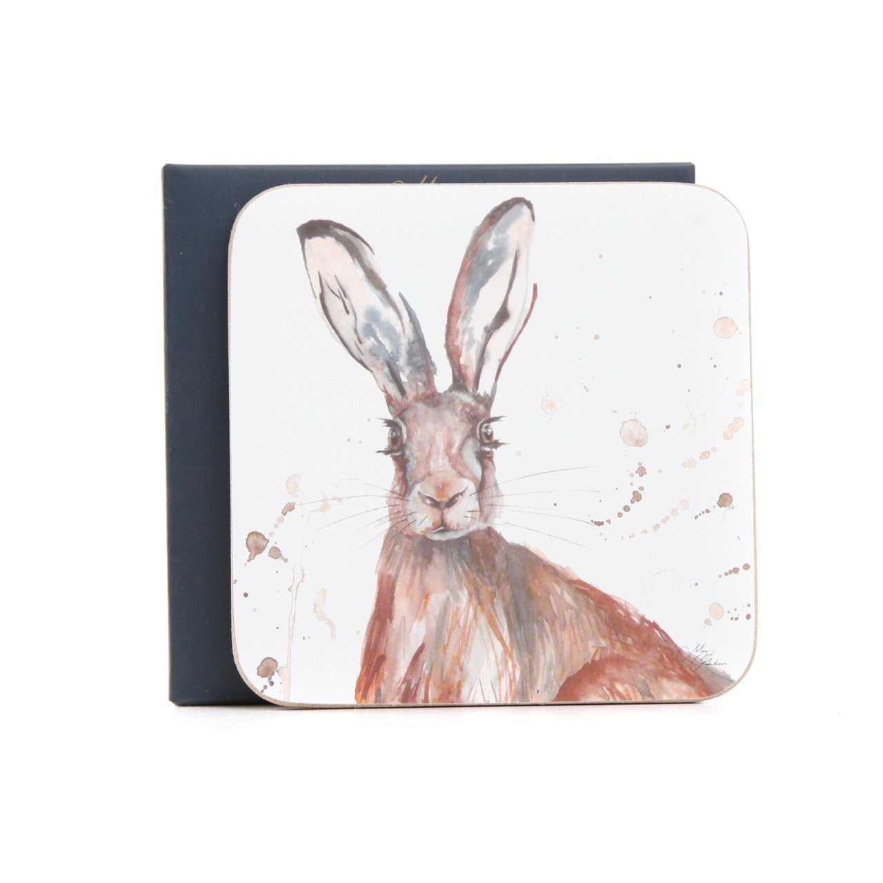 The Hare – Watercolour Coasters, Set of 4