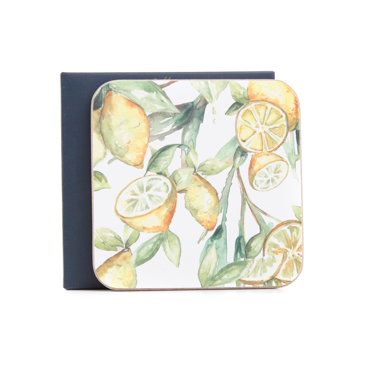 The Zest – Lemon Watercolour Coasters, Set of 4