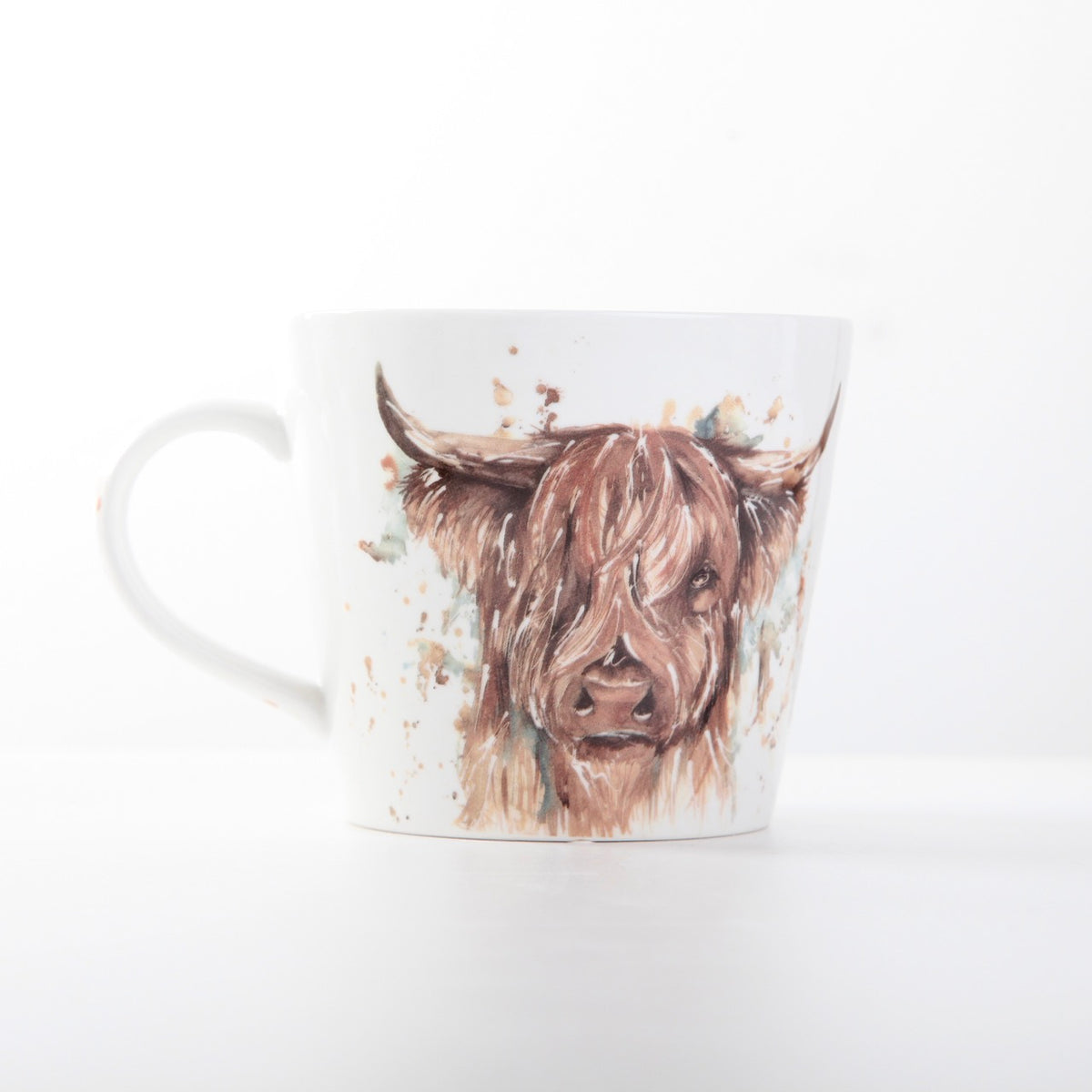 The Hebrides – Highland Cow Design New Bone China Mug