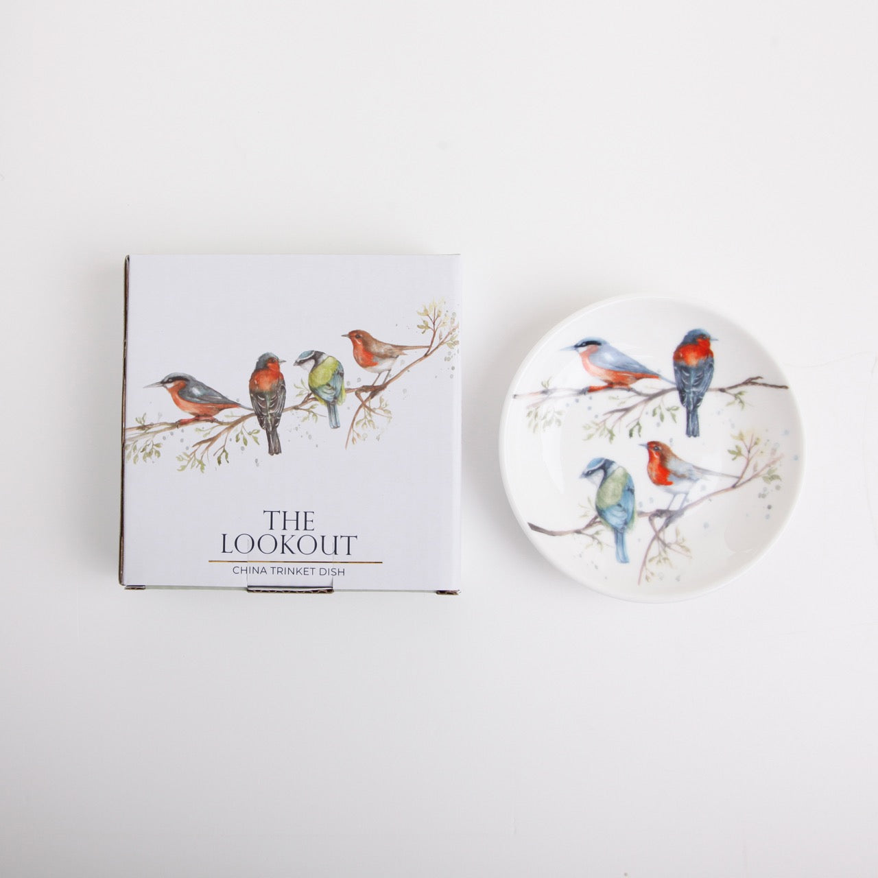 The Lookout – British Birds Design New Bone China Trinket Dish