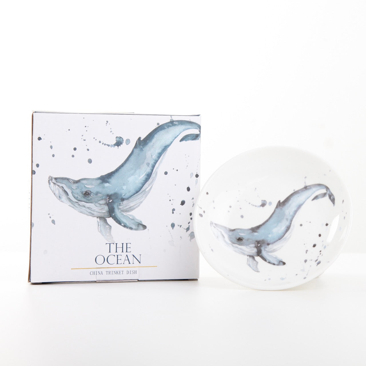 The Ocean – Whale Design New Bone China Trinket Dish