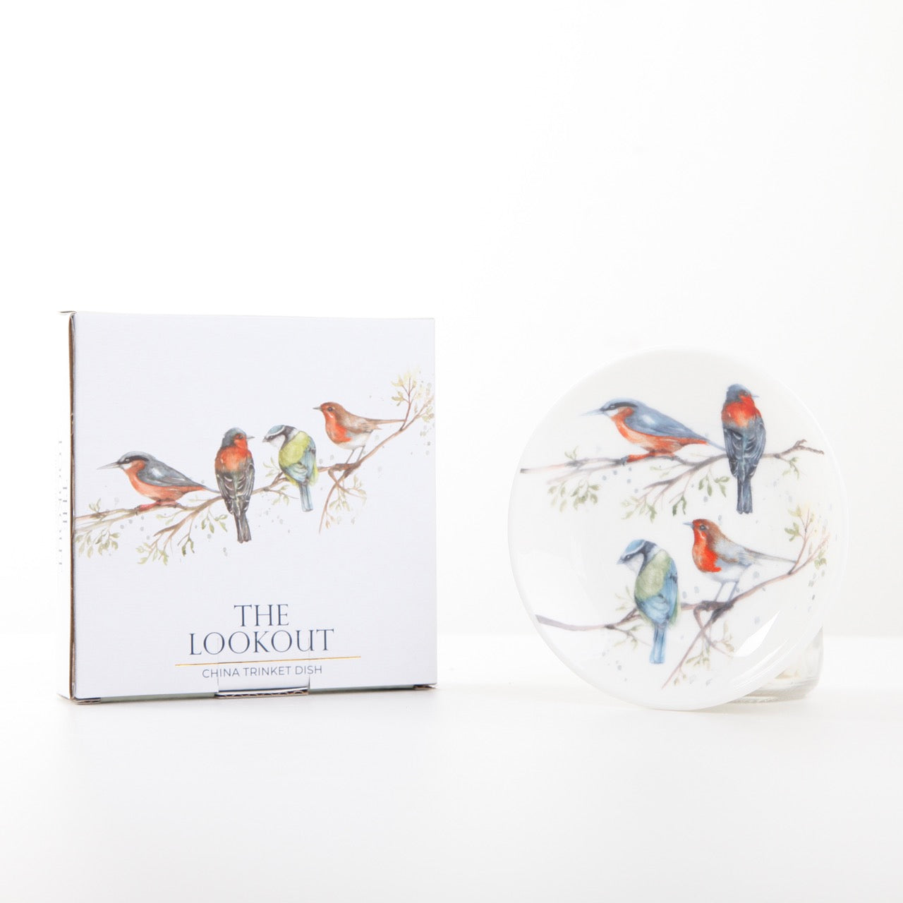 The Lookout – British Birds Design New Bone China Trinket Dish